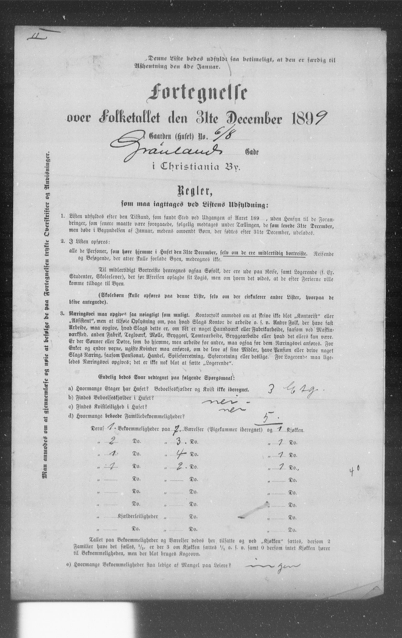 OBA, Municipal Census 1899 for Kristiania, 1899, p. 4150