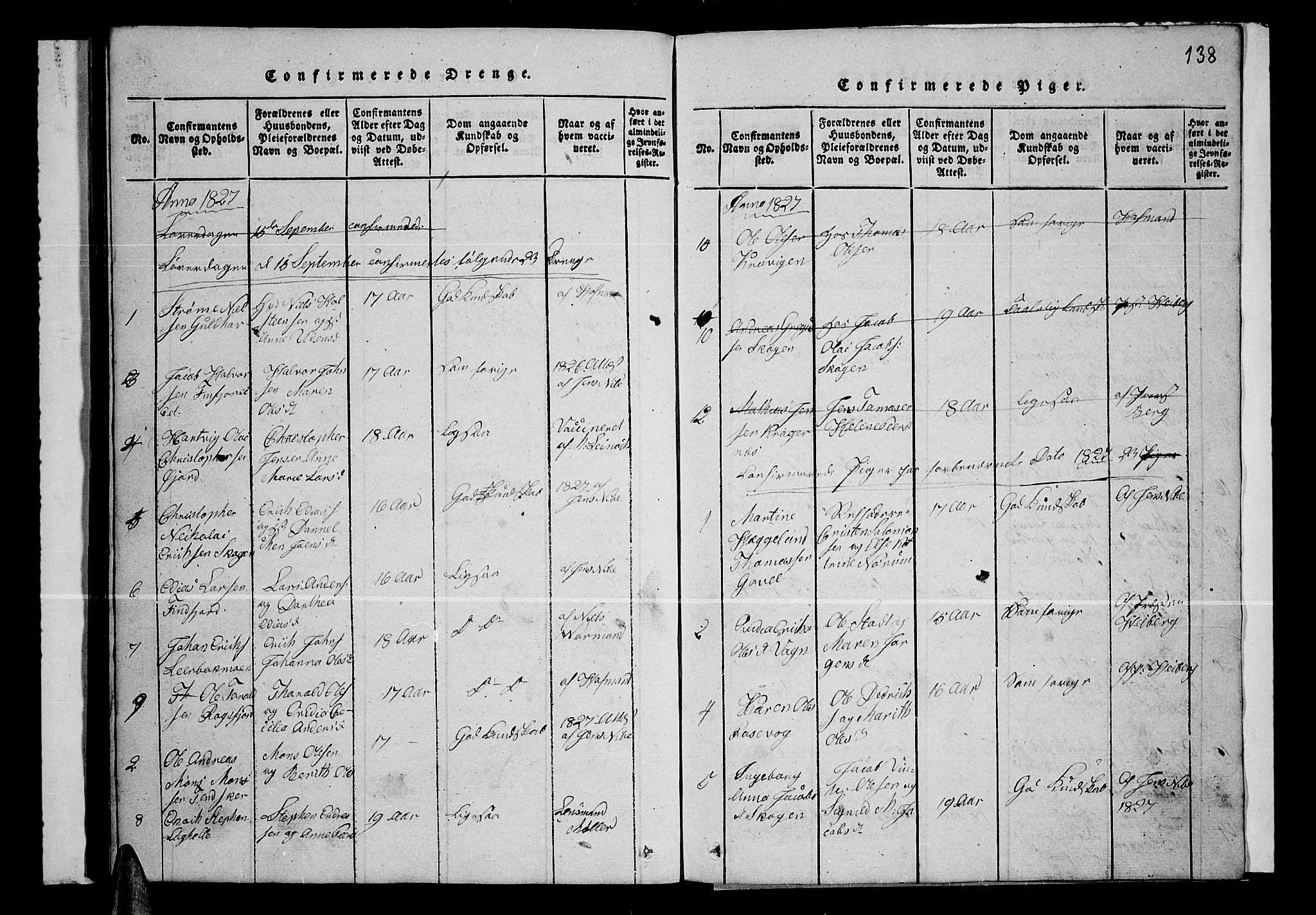 Lenvik sokneprestembete, SATØ/S-1310/H/Ha/Hab/L0001klokker: Parish register (copy) no. 1, 1822-1837, p. 138