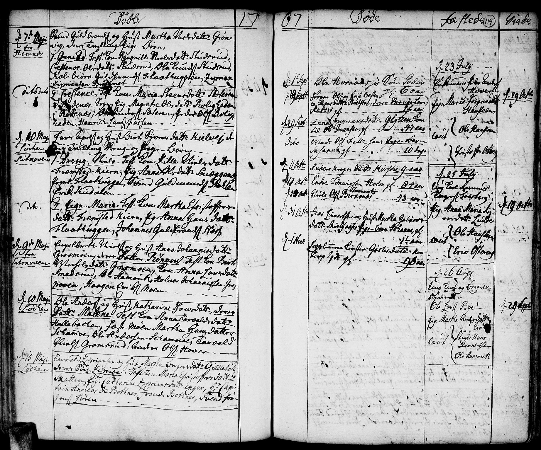 Høland prestekontor Kirkebøker, AV/SAO-A-10346a/F/Fa/L0004: Parish register (official) no. I 4, 1757-1780, p. 119