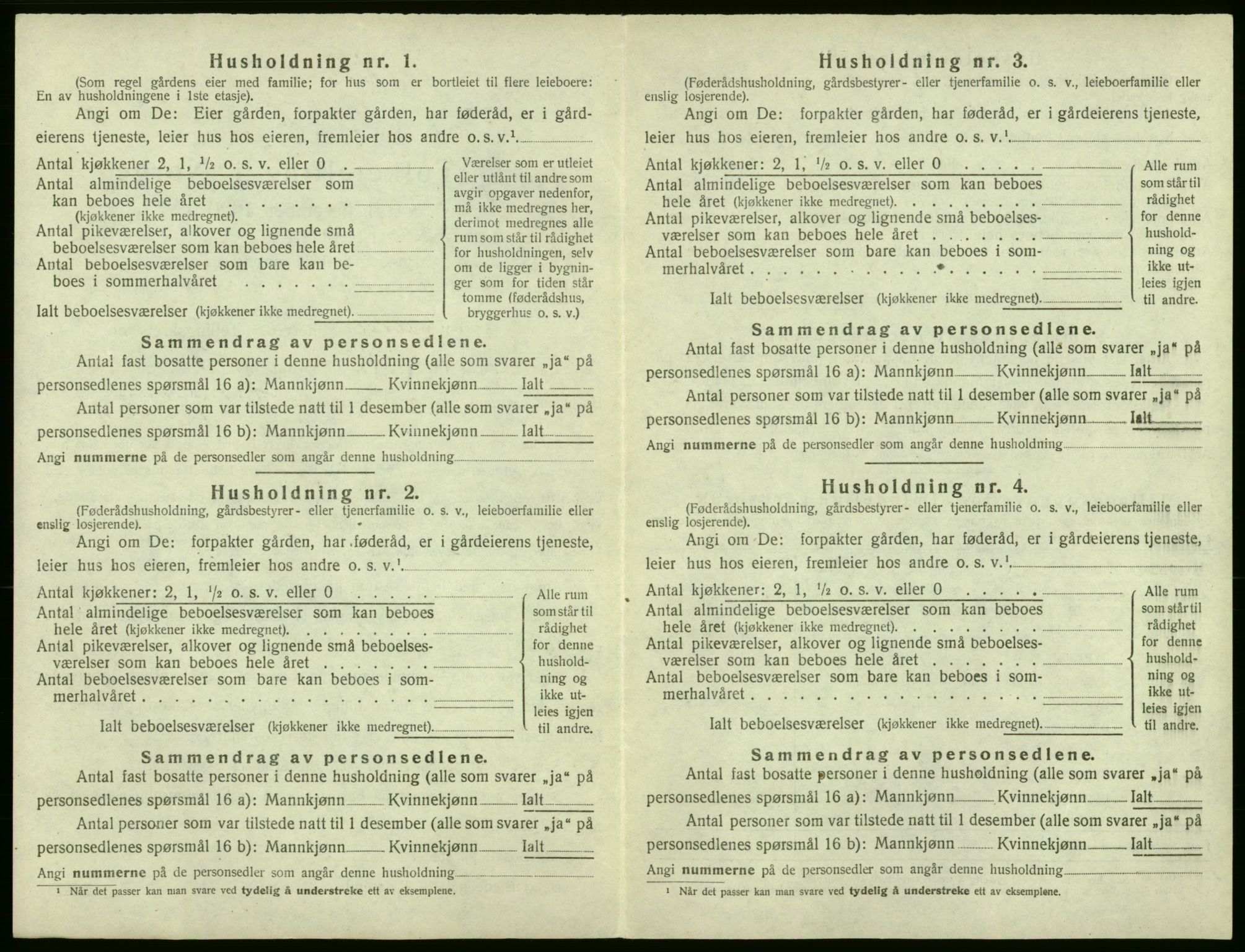 SAB, 1920 census for Ullensvang, 1920, p. 49