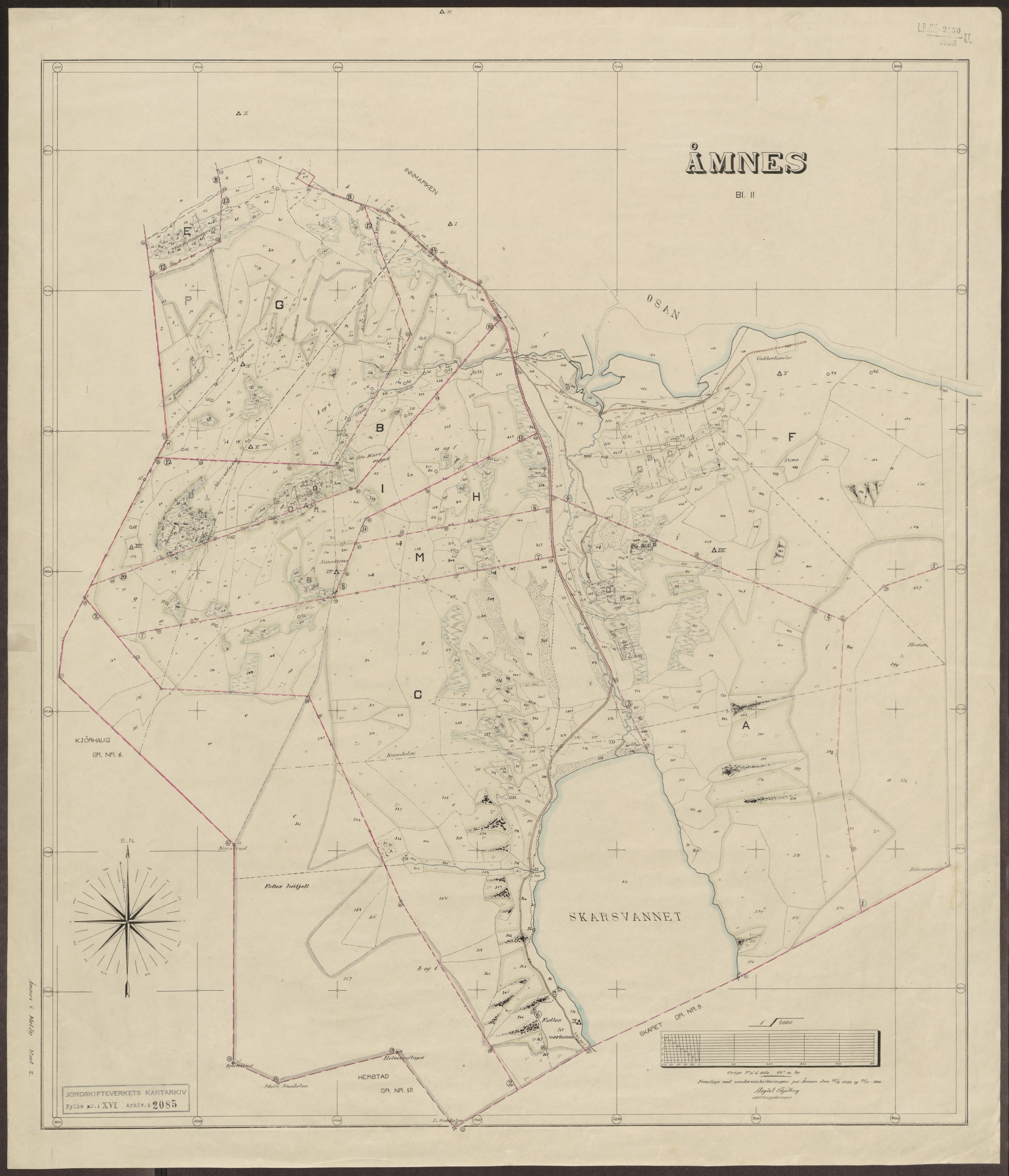 Jordskifteverkets kartarkiv, AV/RA-S-3929/T, 1859-1988, p. 2563