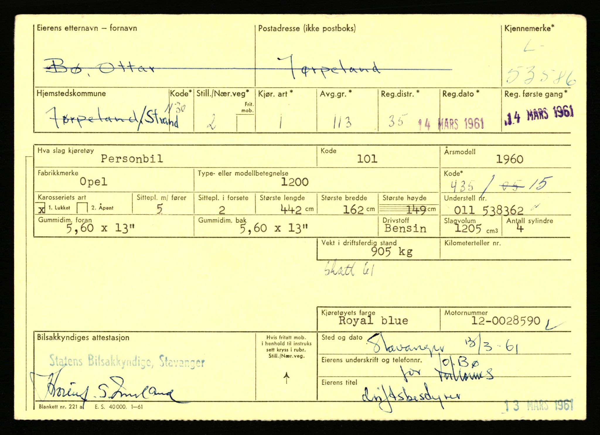 Stavanger trafikkstasjon, AV/SAST-A-101942/0/F/L0053: L-52900 - L-54199, 1930-1971, p. 1699