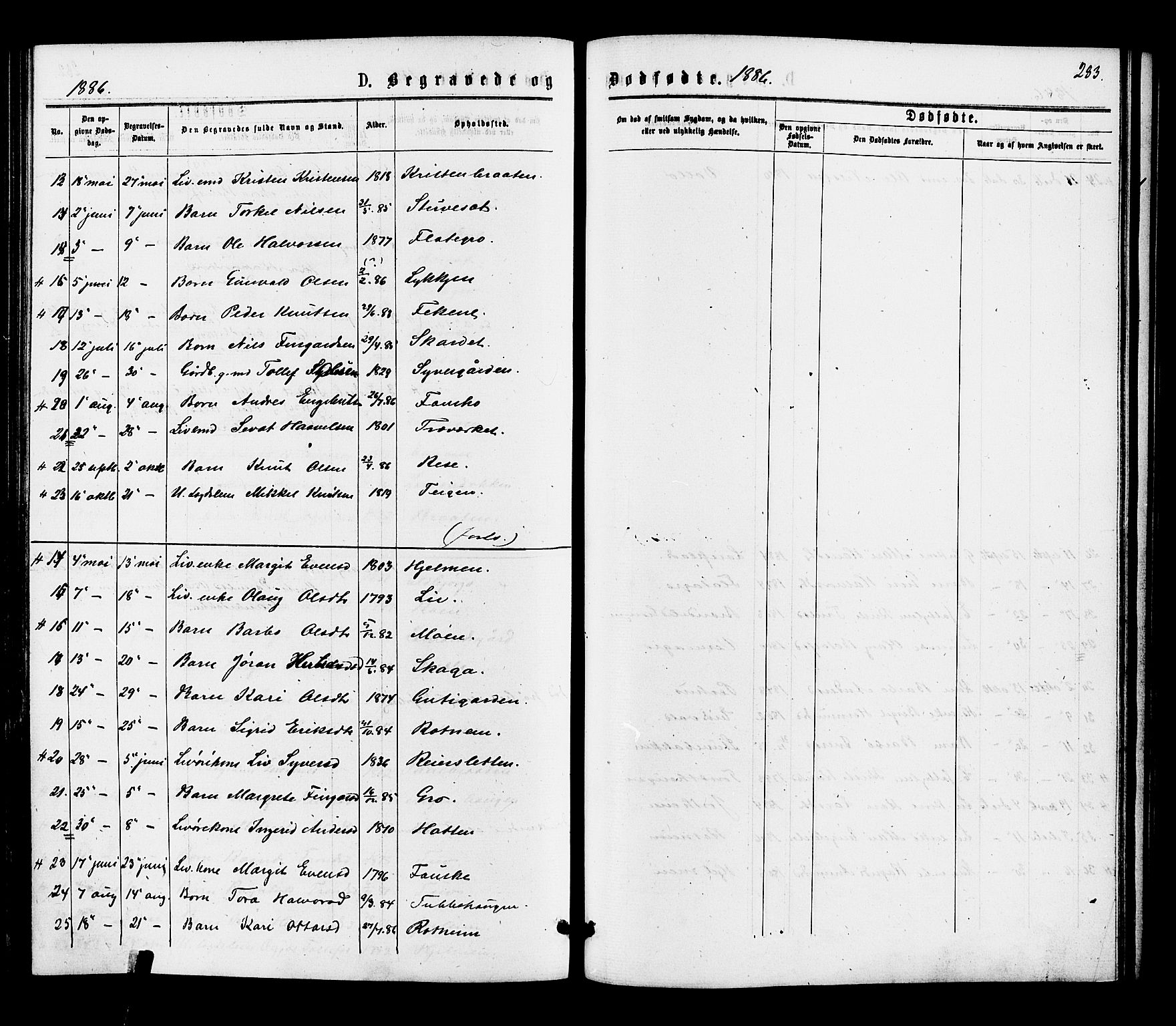 Gol kirkebøker, SAKO/A-226/F/Fa/L0004: Parish register (official) no. I 4, 1876-1886, p. 283