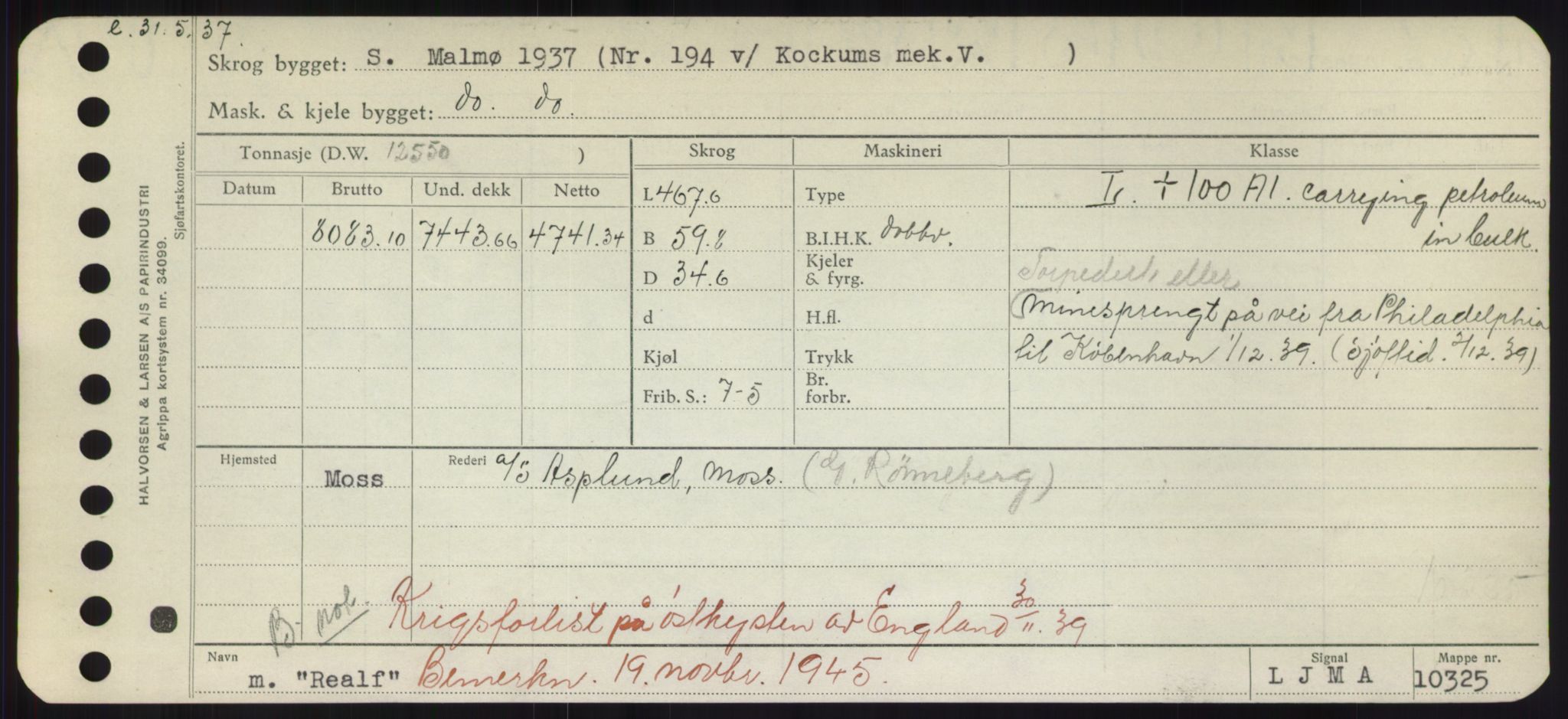 Sjøfartsdirektoratet med forløpere, Skipsmålingen, AV/RA-S-1627/H/Hd/L0030: Fartøy, Q-Riv, p. 297