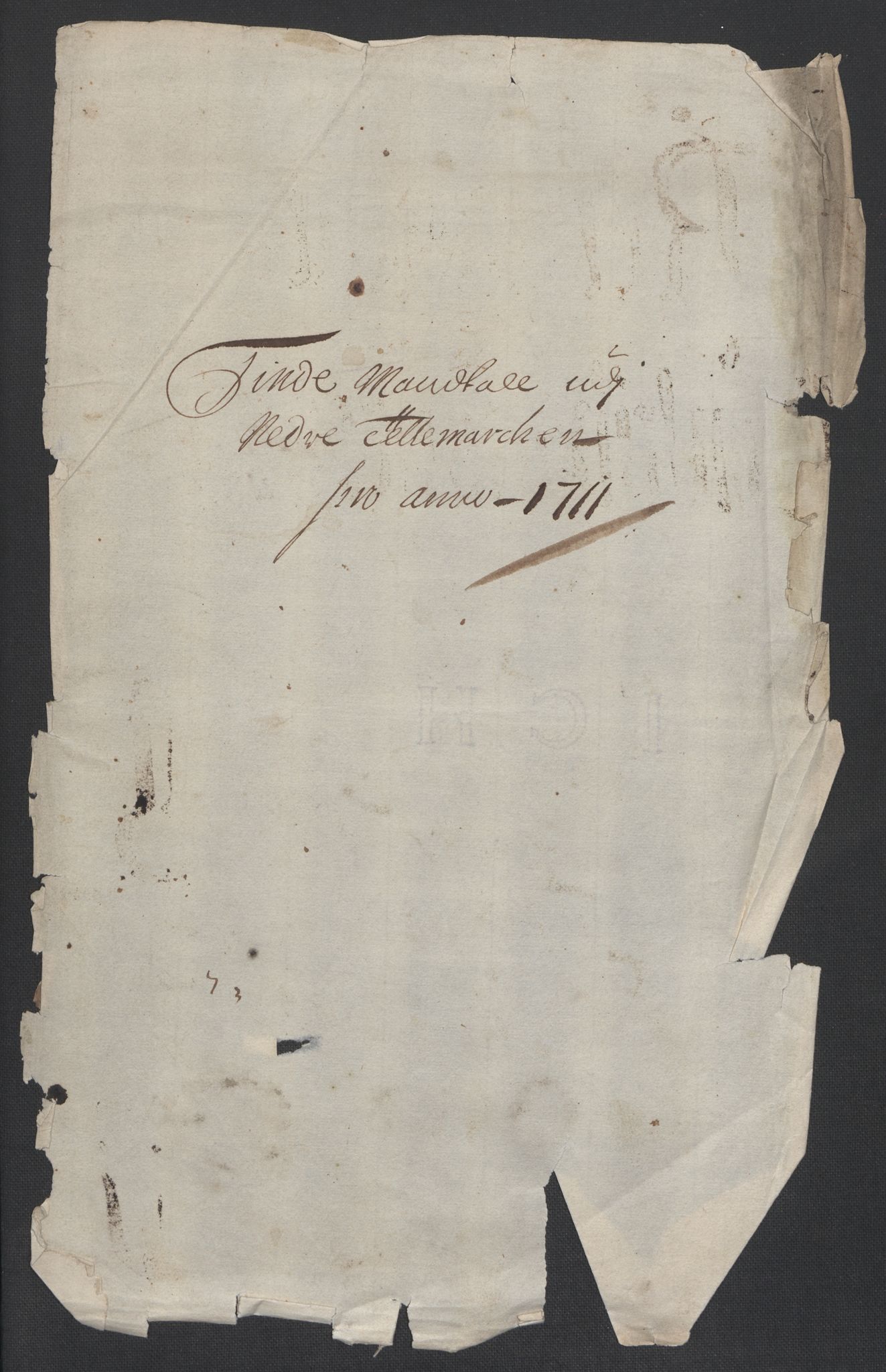 Rentekammeret inntil 1814, Reviderte regnskaper, Fogderegnskap, RA/EA-4092/R36/L2120: Fogderegnskap Øvre og Nedre Telemark og Bamble, 1711, p. 29