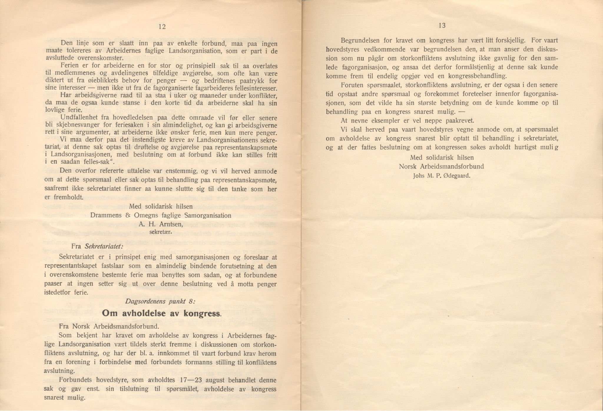 Landsorganisasjonen i Norge, AAB/ARK-1579, 1911-1953, p. 21