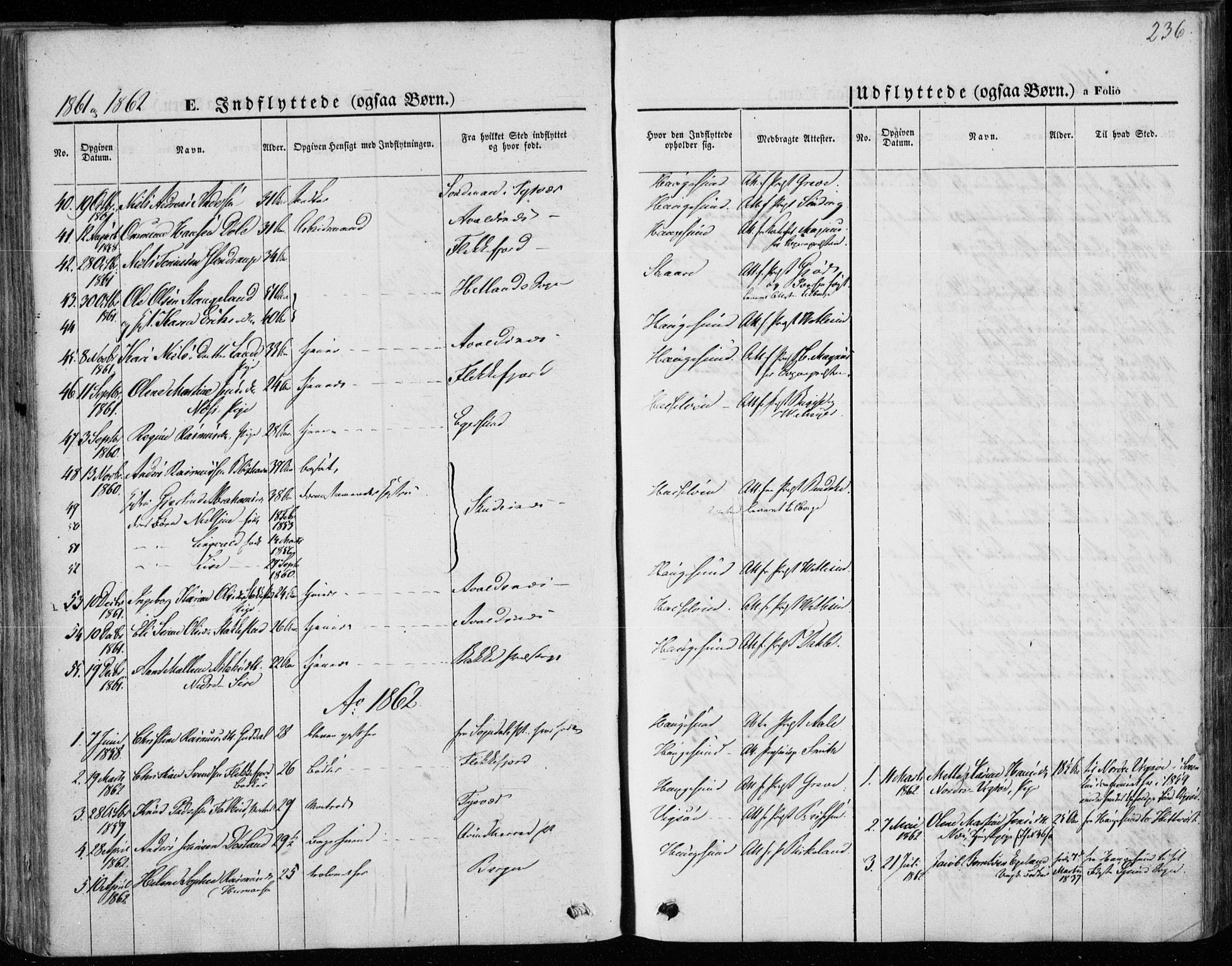 Torvastad sokneprestkontor, AV/SAST-A -101857/H/Ha/Haa/L0011: Parish register (official) no. A 11, 1857-1866, p. 236