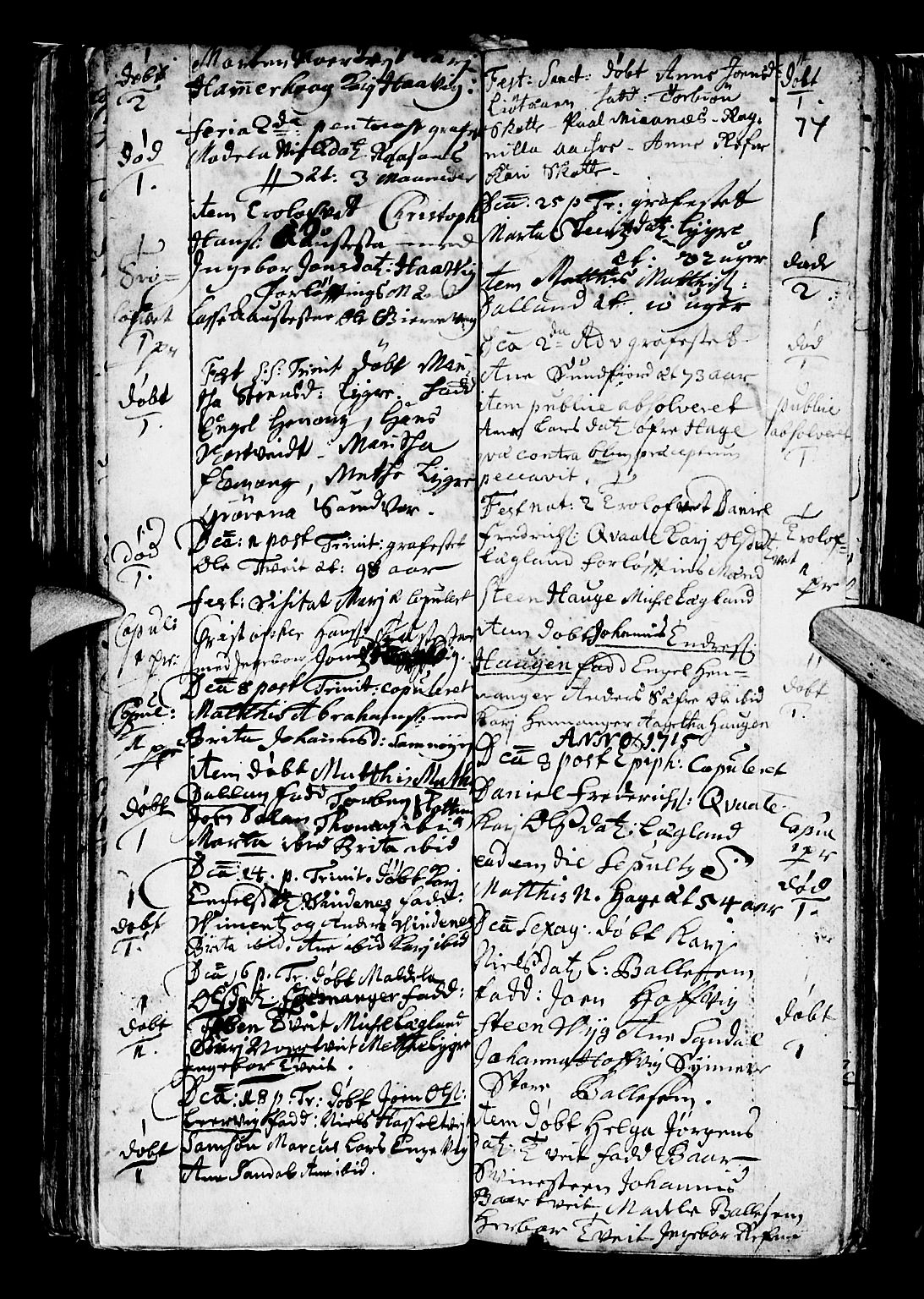 Os sokneprestembete, AV/SAB-A-99929: Parish register (official) no. A 5, 1669-1760, p. 74