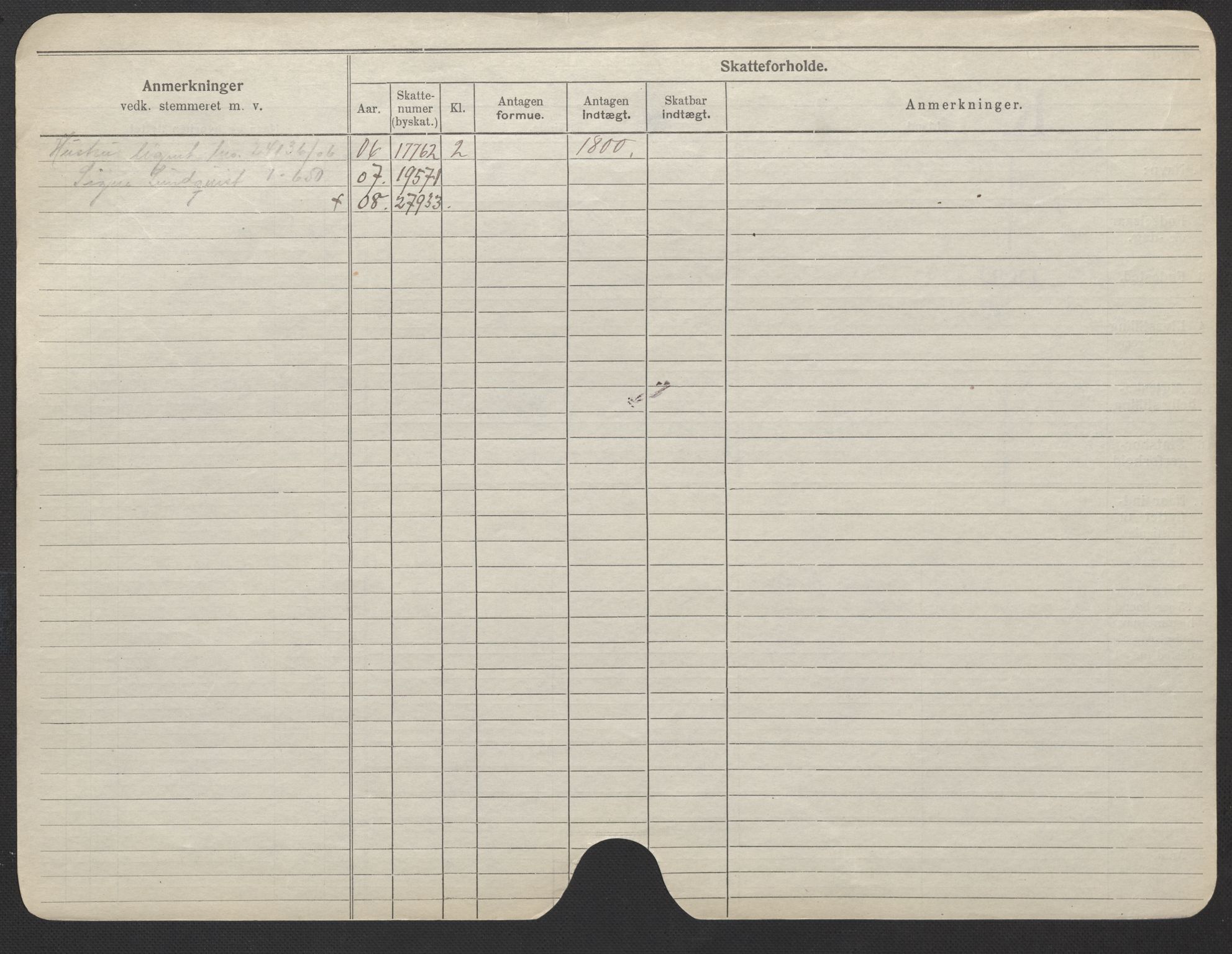 Oslo folkeregister, Registerkort, AV/SAO-A-11715/F/Fa/Fac/L0024: Kvinner, 1906-1914, p. 172b