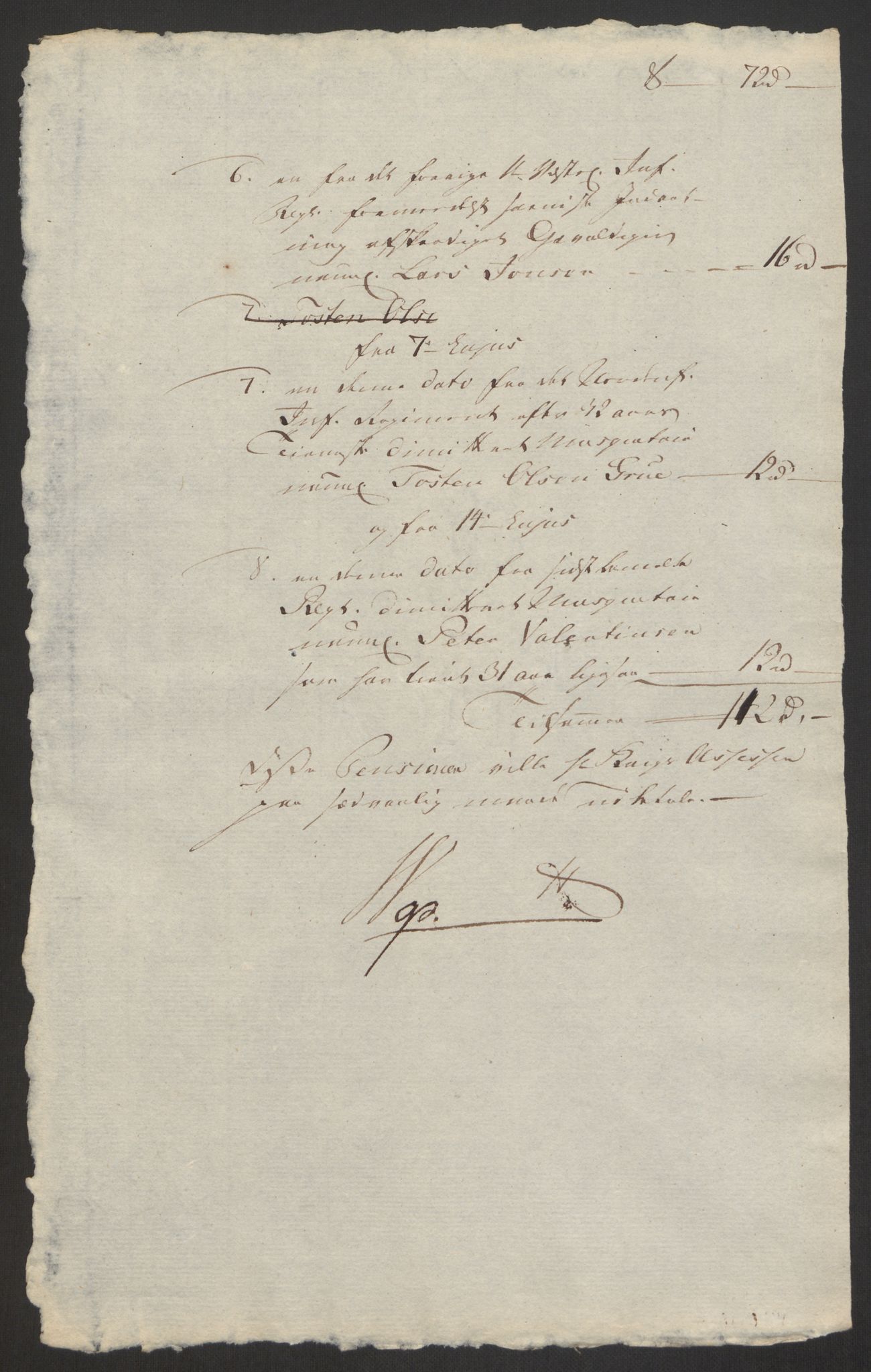 Forsvaret, Den norske kvesthuskasse/krigshospitalkasse, AV/RA-RAFA-1887/F/Fa/L0008: Konsepter, 1790-1793, p. 837