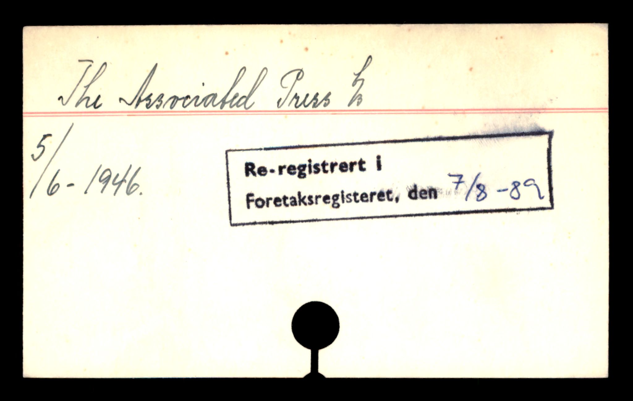 Oslo byfogd, Handelsregisteret, SAT/A-10867/G/Ga/Gad/L0029: Kartotekkort, The-Tru, 1890-1990