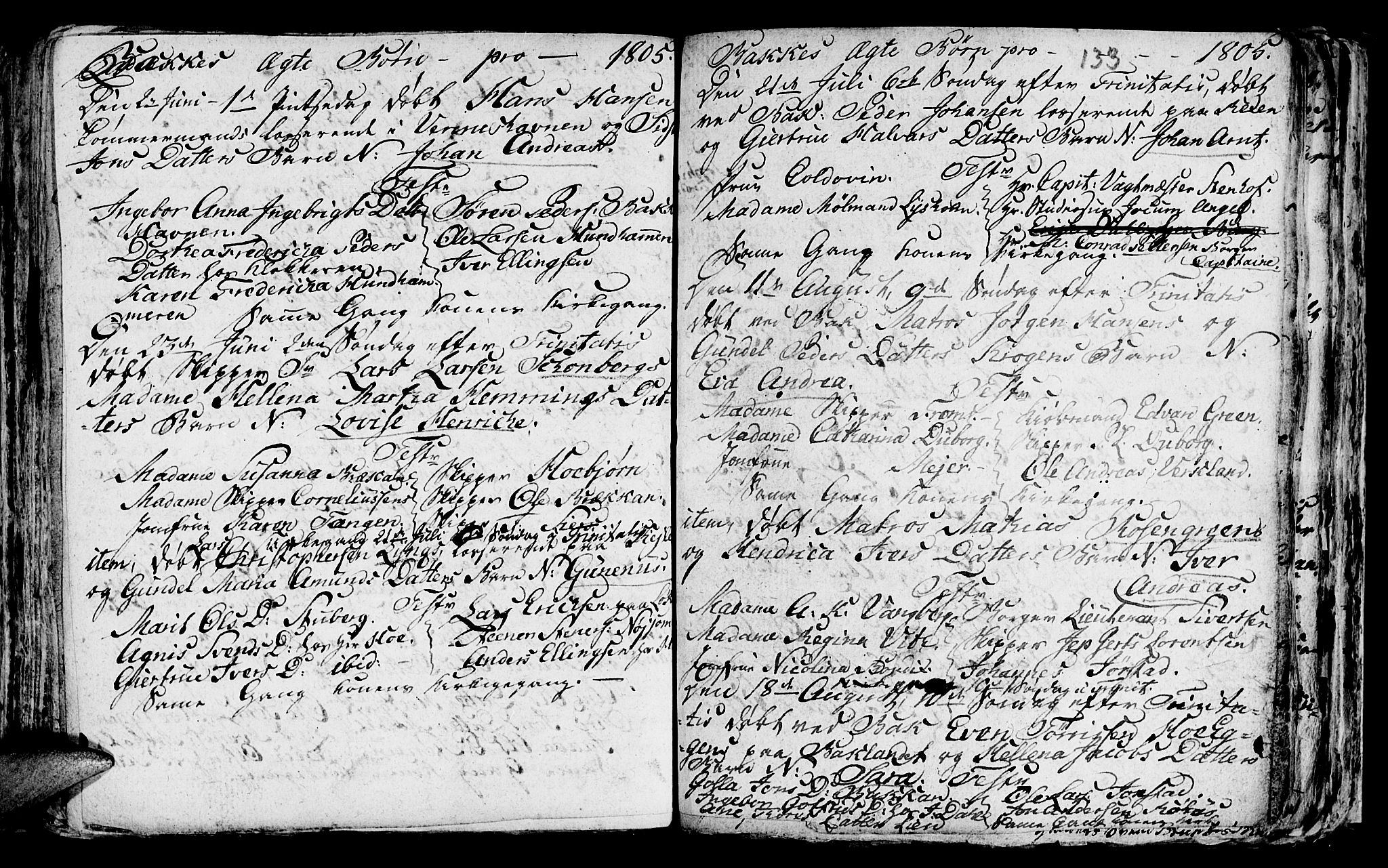 Ministerialprotokoller, klokkerbøker og fødselsregistre - Sør-Trøndelag, SAT/A-1456/604/L0218: Parish register (copy) no. 604C01, 1754-1819, p. 133