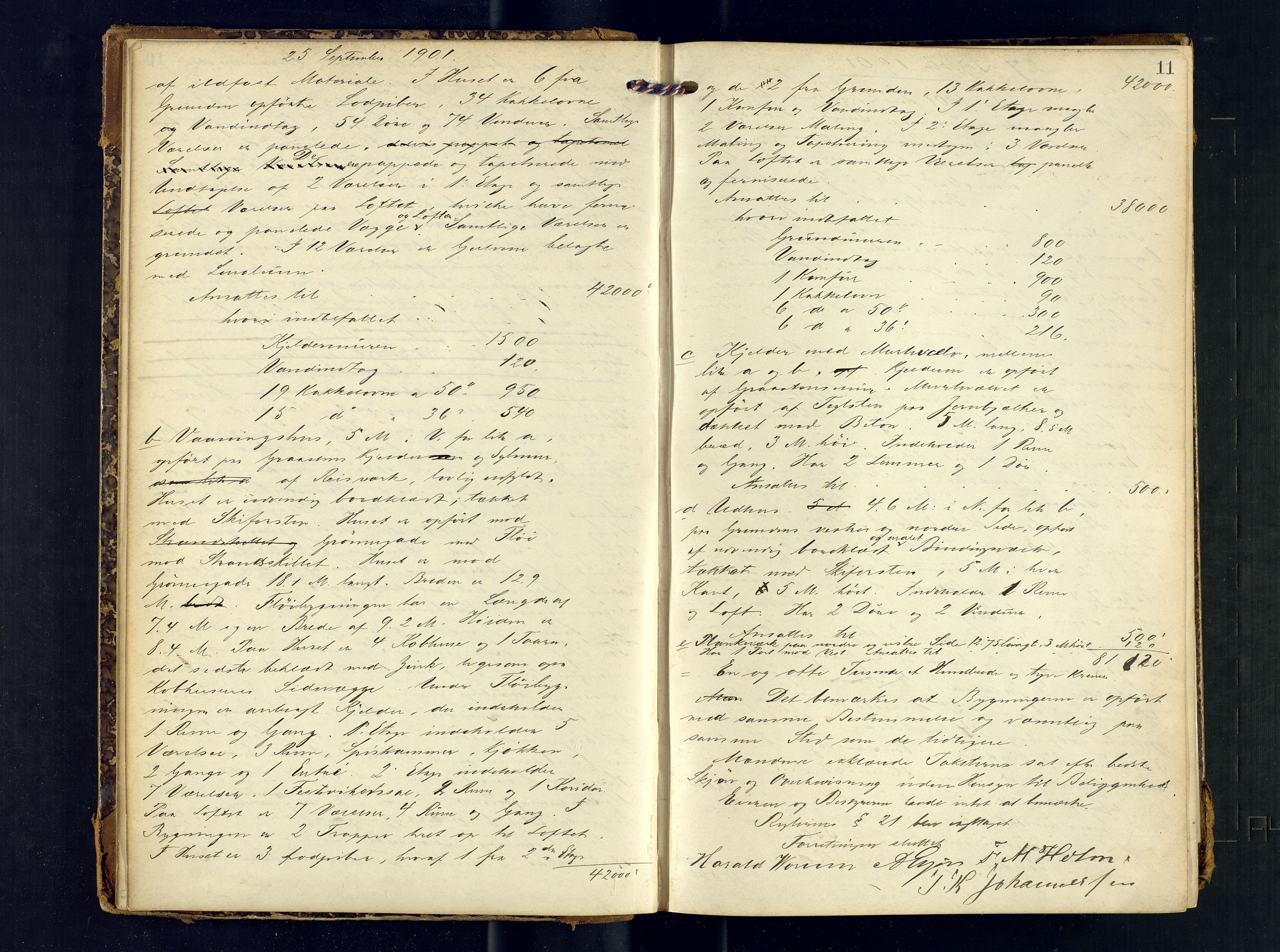 Tromsø byfogd/byrett, AV/SATØ-SATØ-0063/1/Oc/Ocb/Ocba/L0002: Branntakstprotokoll, 1901-1906, p. 11