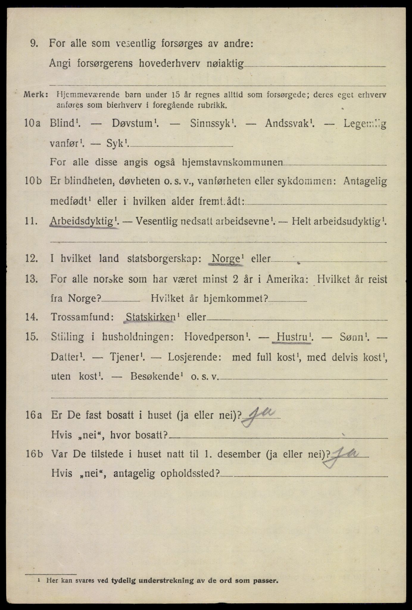 SAKO, 1920 census for Sem, 1920, p. 8516