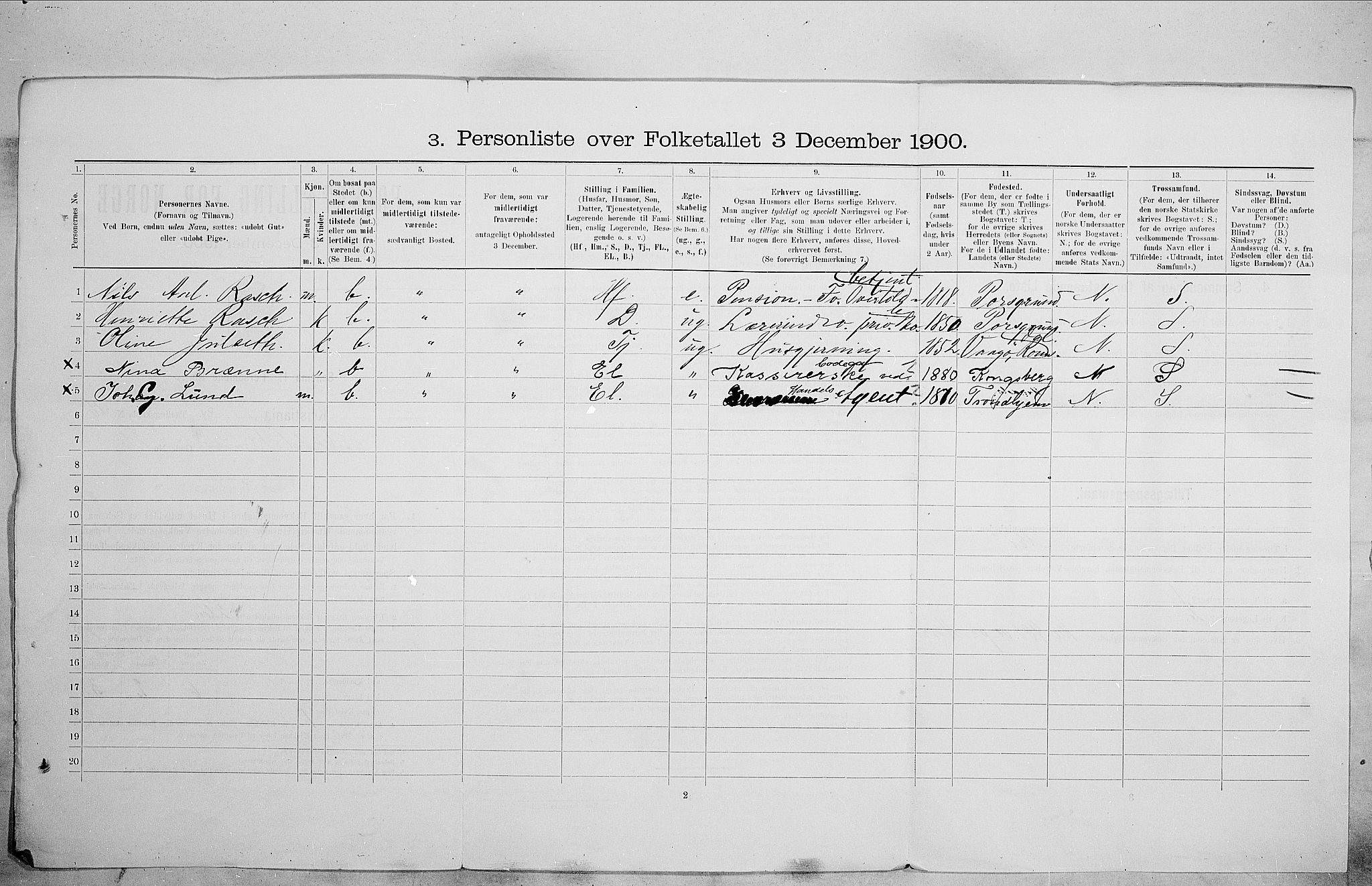 SAO, 1900 census for Kristiania, 1900, p. 64864