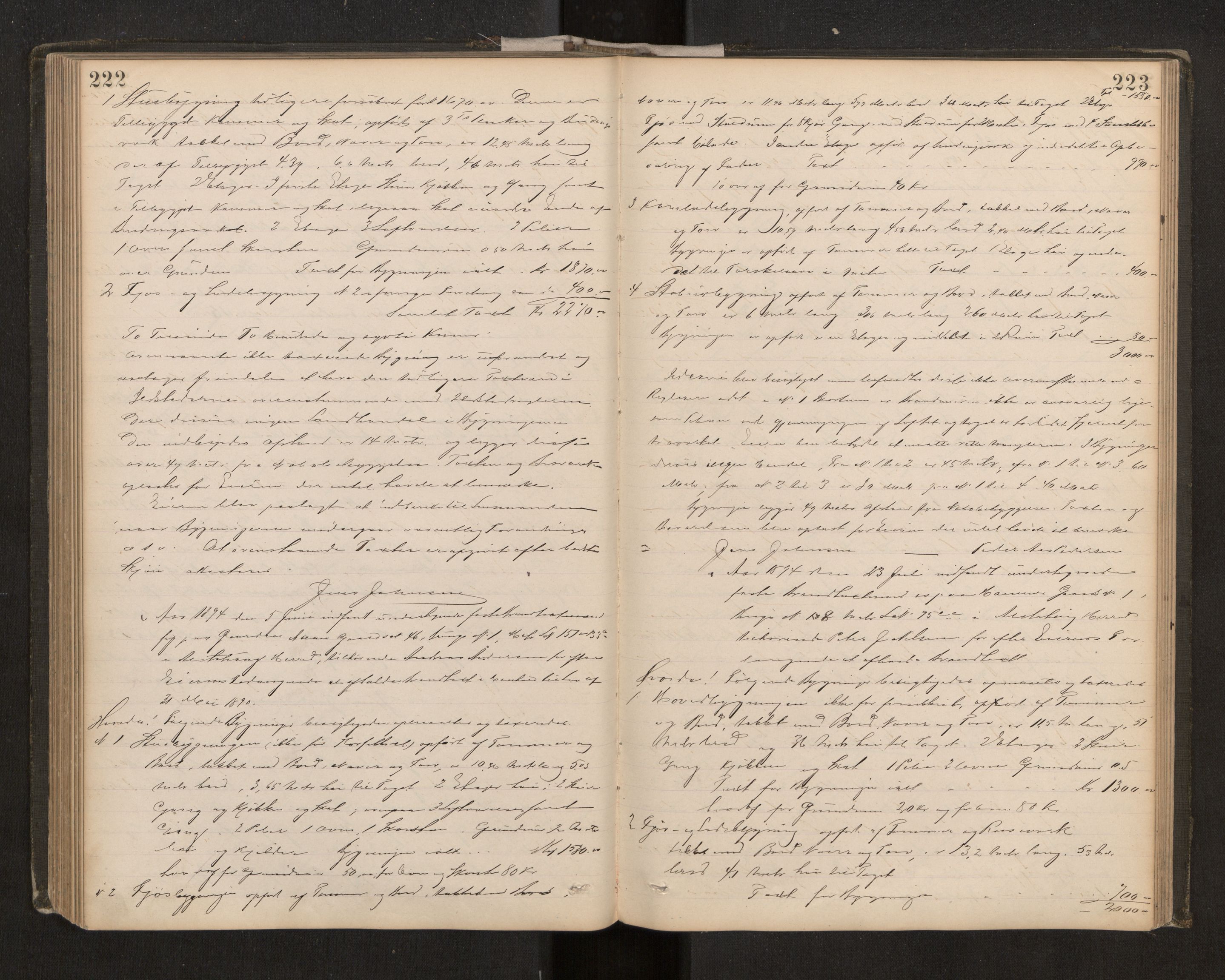 Norges Brannkasse Alstahaug, AV/SAT-A-5568, 1885-1905, p. 222-223