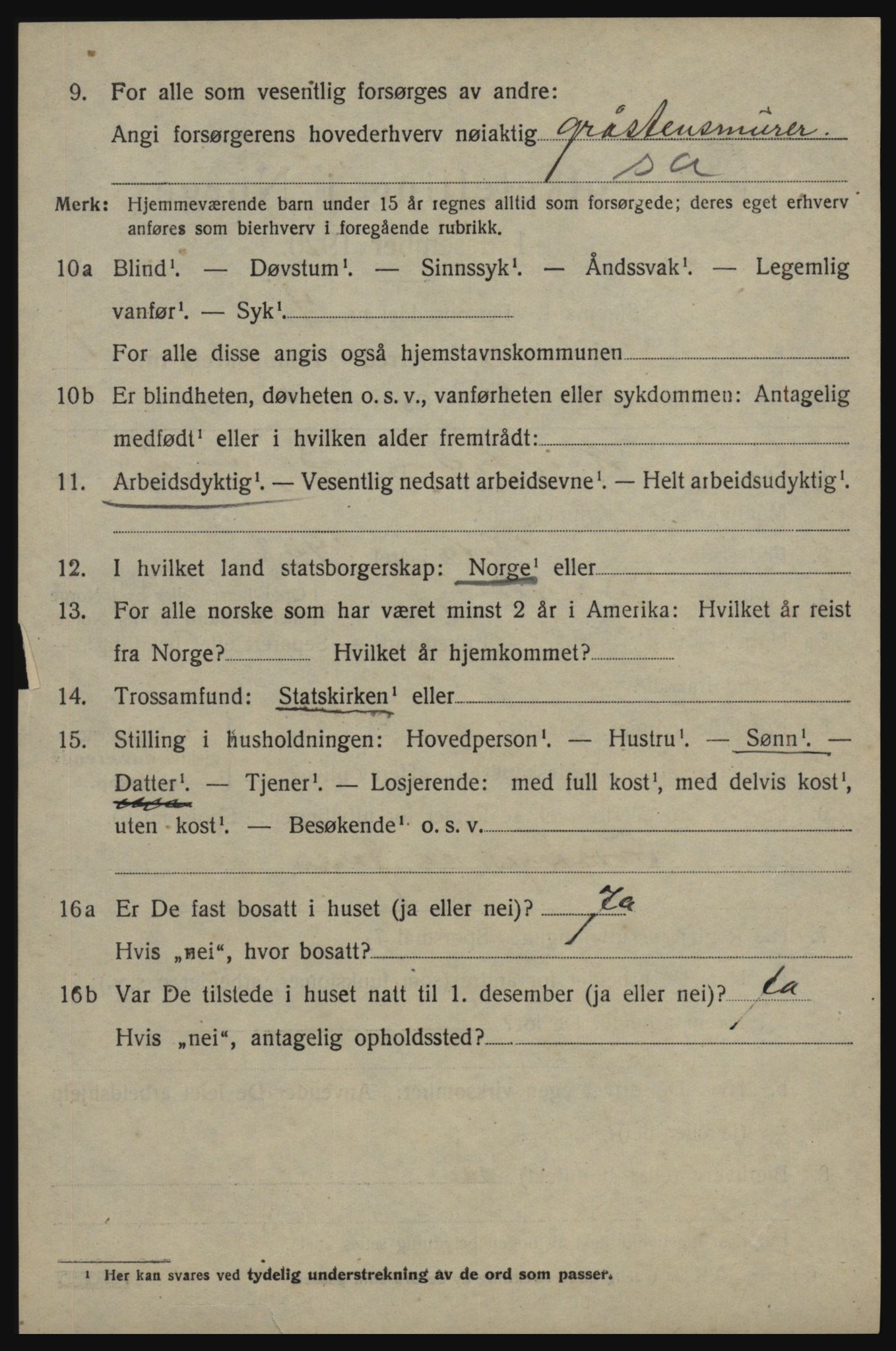 SAO, 1920 census for Skjeberg, 1920, p. 7882