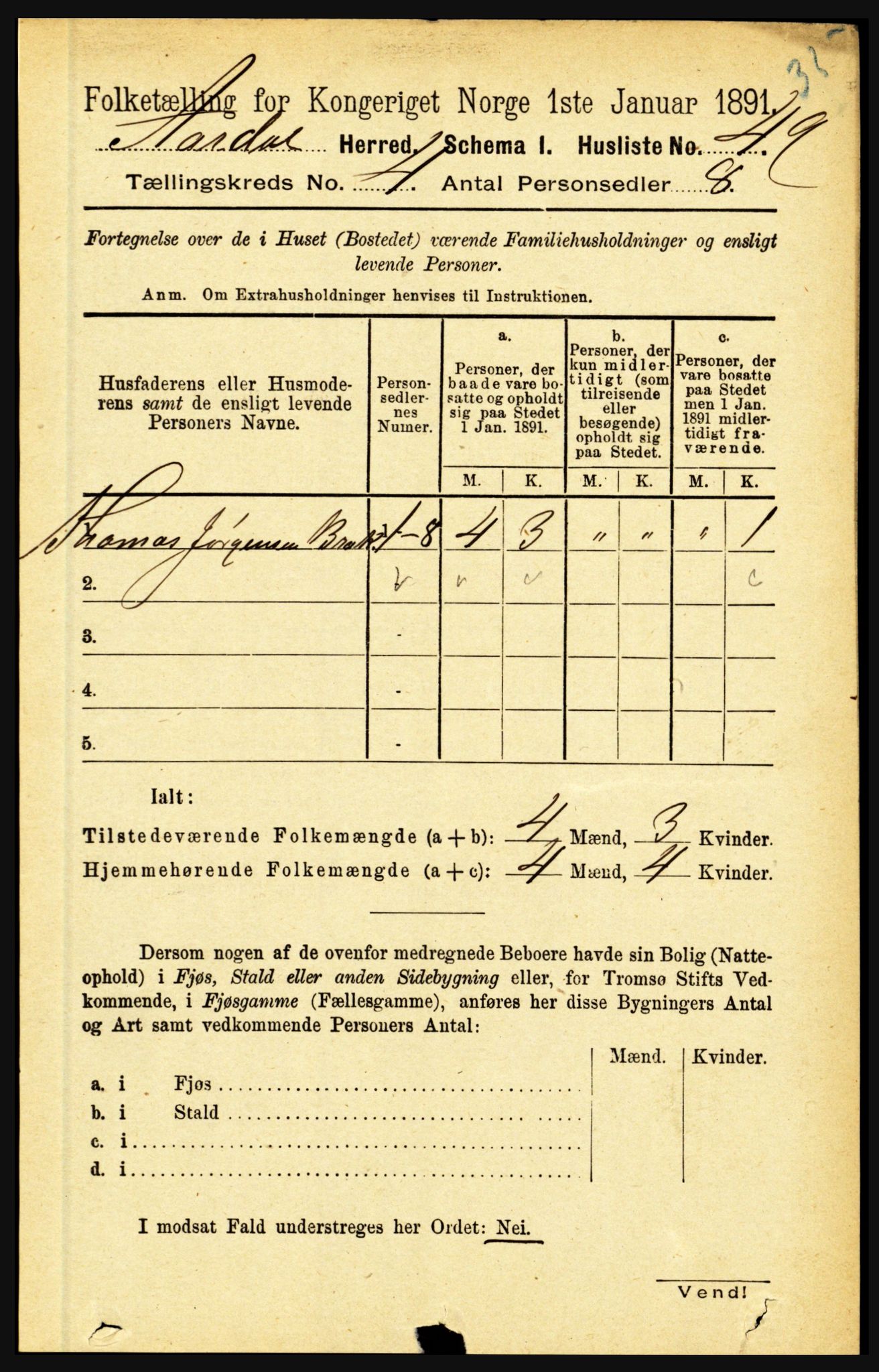 RA, 1891 census for 1424 Årdal, 1891, p. 635