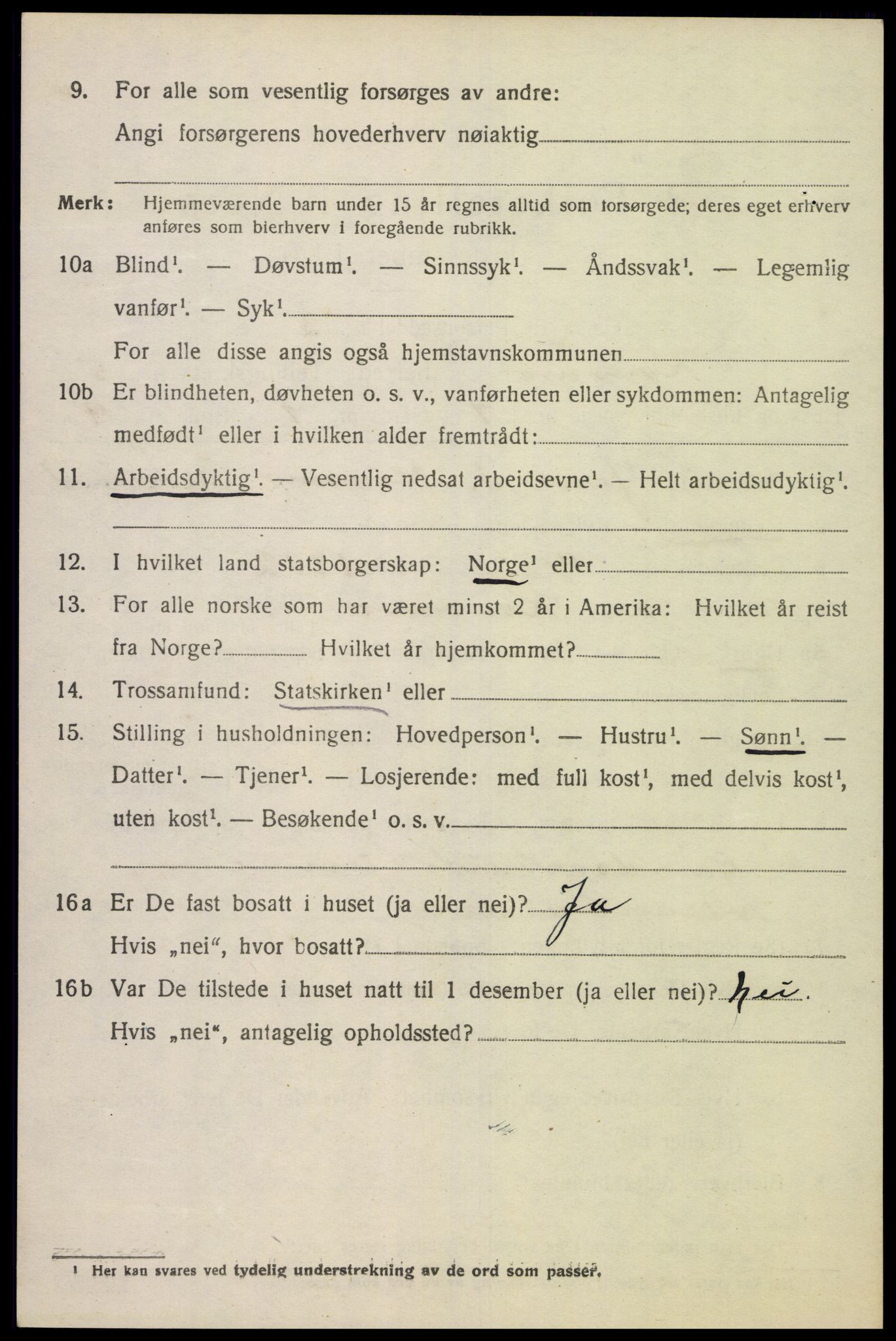 SAK, 1920 census for Konsmo, 1920, p. 1269