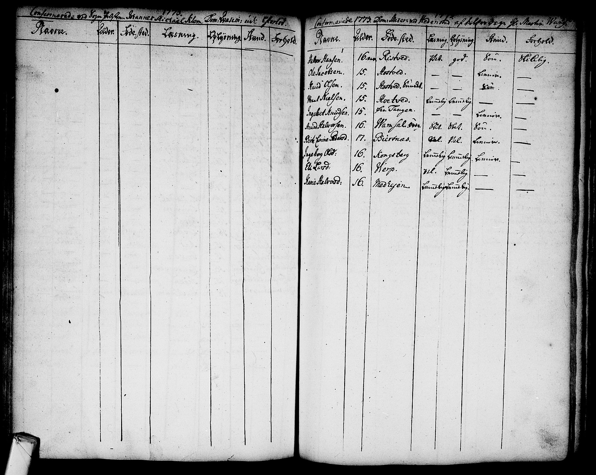 Sandsvær kirkebøker, AV/SAKO-A-244/F/Fa/L0002a: Parish register (official) no. I 2, 1725-1809, p. 370