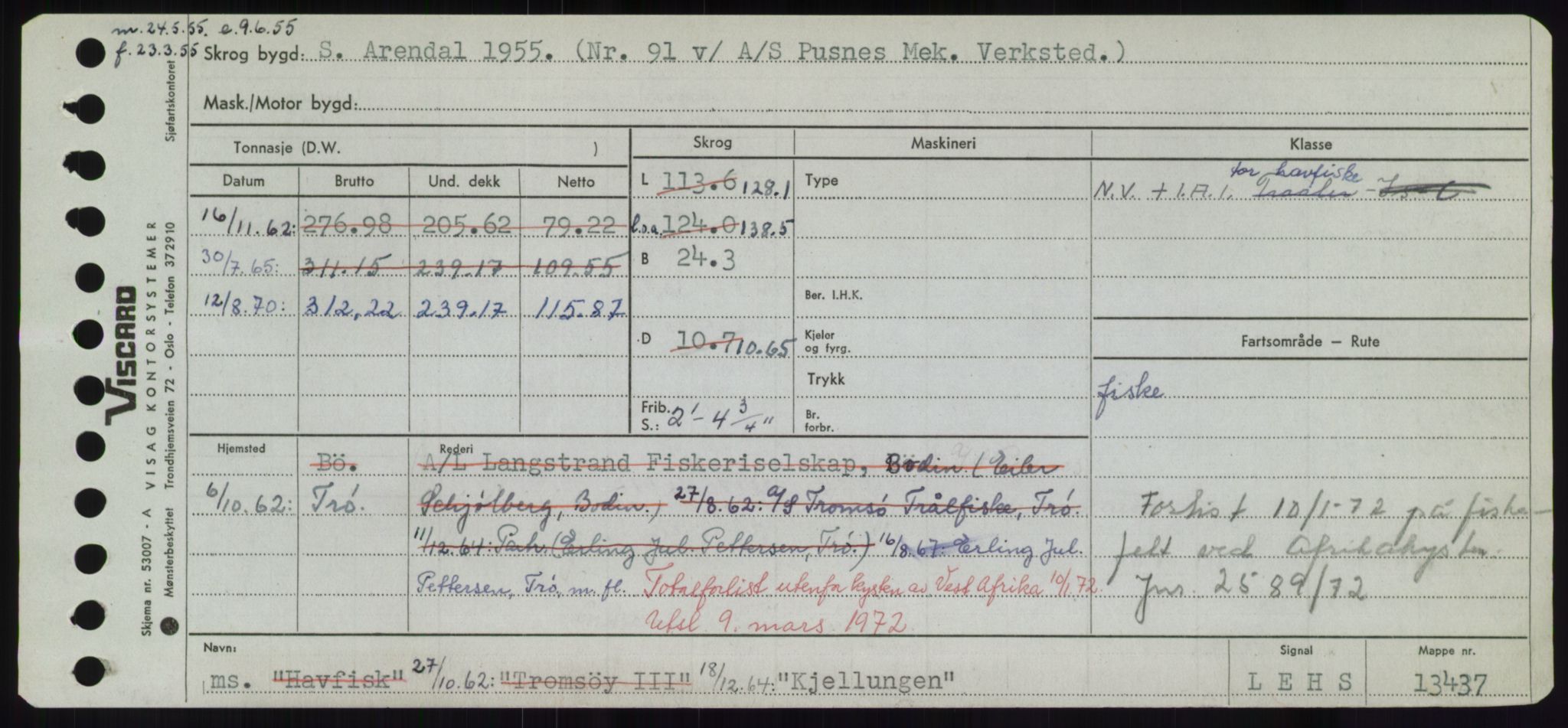 Sjøfartsdirektoratet med forløpere, Skipsmålingen, RA/S-1627/H/Hd/L0020: Fartøy, K-Kon, p. 323