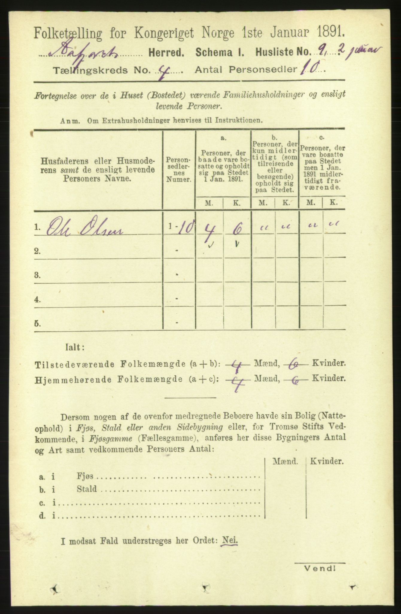 RA, 1891 census for 1630 Åfjord, 1891, p. 750