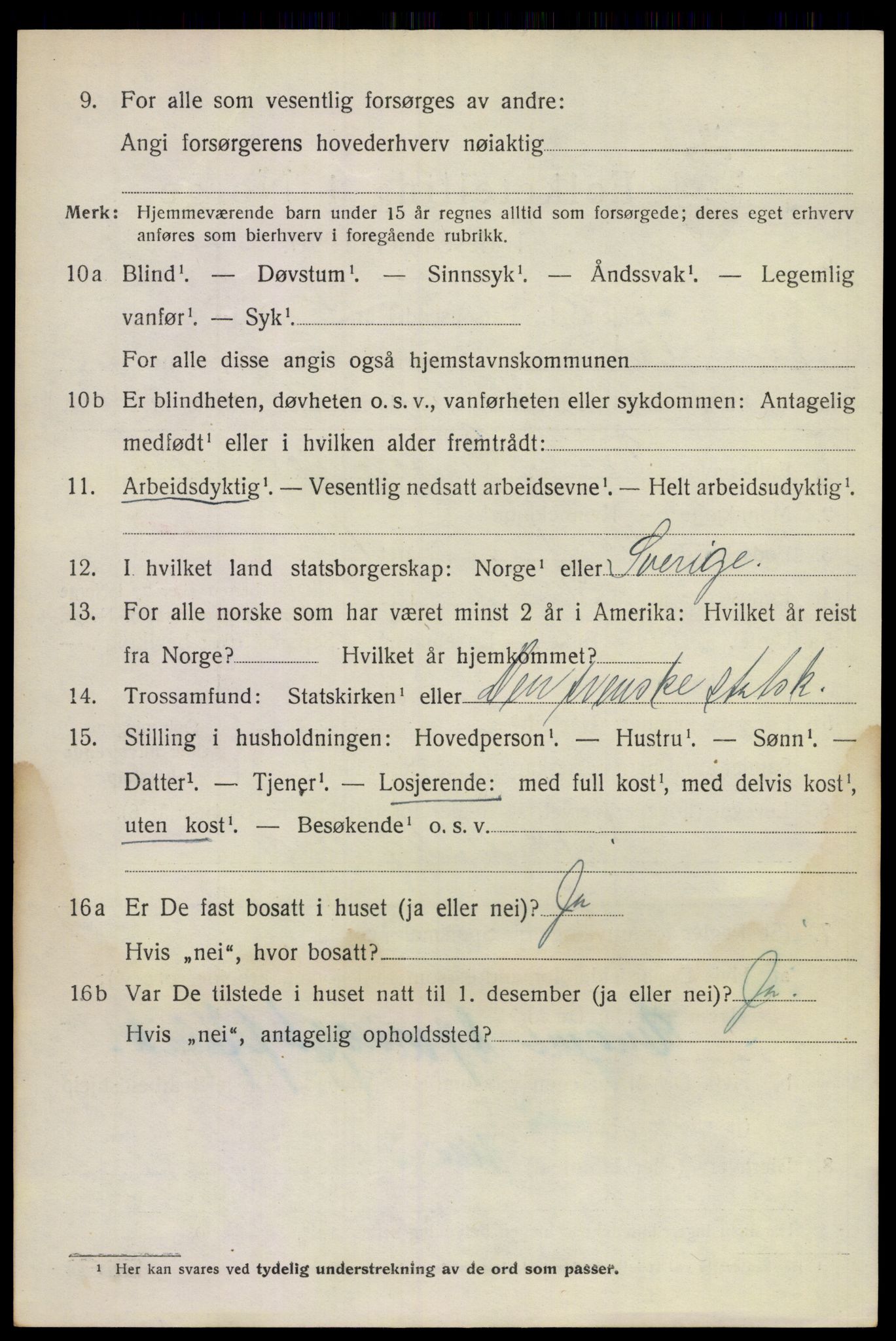 SAKO, 1920 census for Hurum, 1920, p. 3101