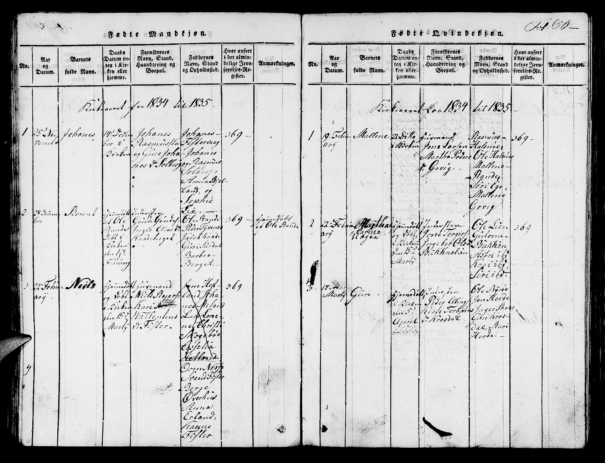 Hjelmeland sokneprestkontor, AV/SAST-A-101843/01/V/L0003: Parish register (copy) no. B 3, 1816-1841, p. 50