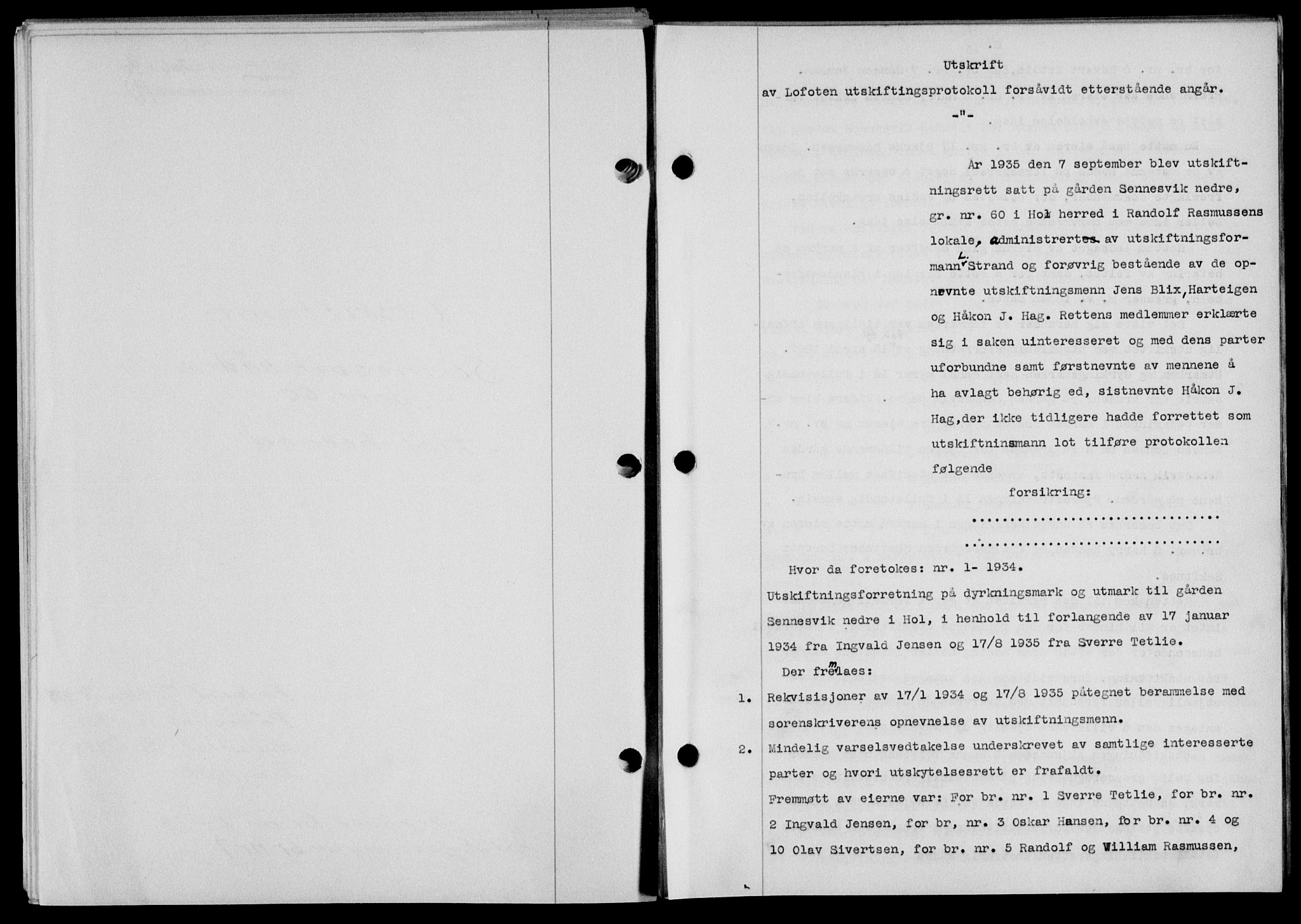 Lofoten sorenskriveri, SAT/A-0017/1/2/2C/L0007a: Mortgage book no. 7a, 1939-1940, Diary no: : 206/1940