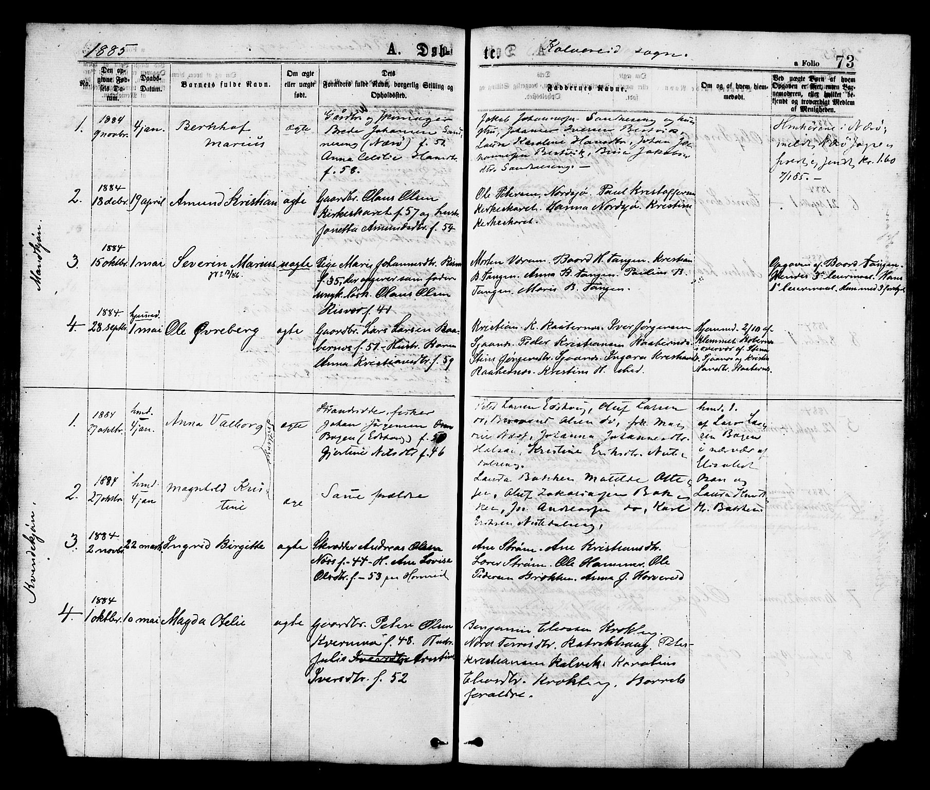 Ministerialprotokoller, klokkerbøker og fødselsregistre - Nord-Trøndelag, SAT/A-1458/780/L0642: Parish register (official) no. 780A07 /1, 1874-1885, p. 73