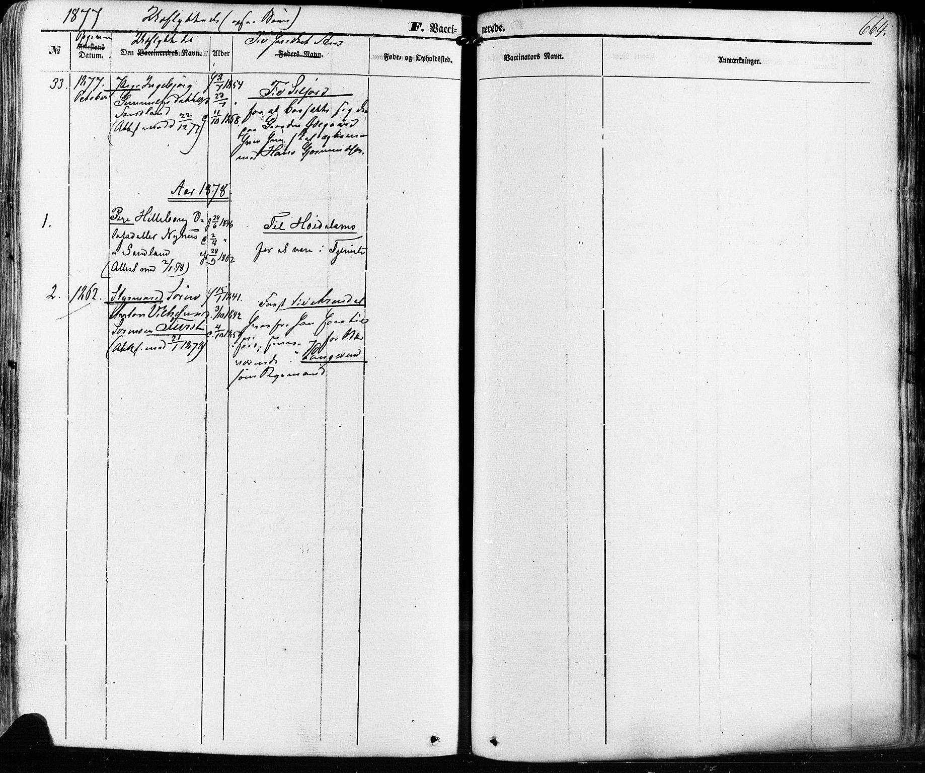 Kviteseid kirkebøker, SAKO/A-276/F/Fa/L0007: Parish register (official) no. I 7, 1859-1881, p. 664