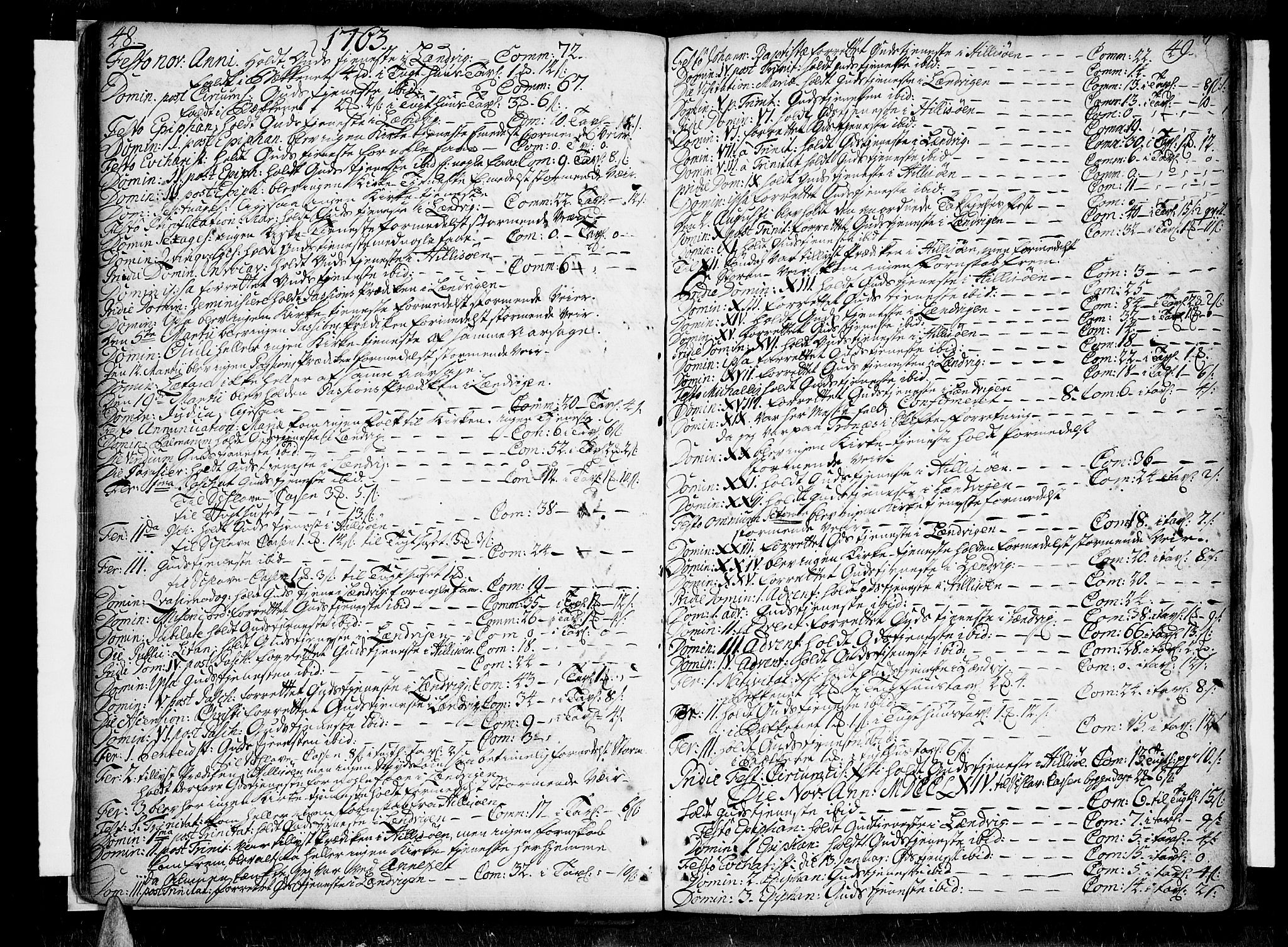 Lenvik sokneprestembete, AV/SATØ-S-1310/H/Ha/Haa/L0001kirke: Parish register (official) no. 1, 1753-1783, p. 48-49