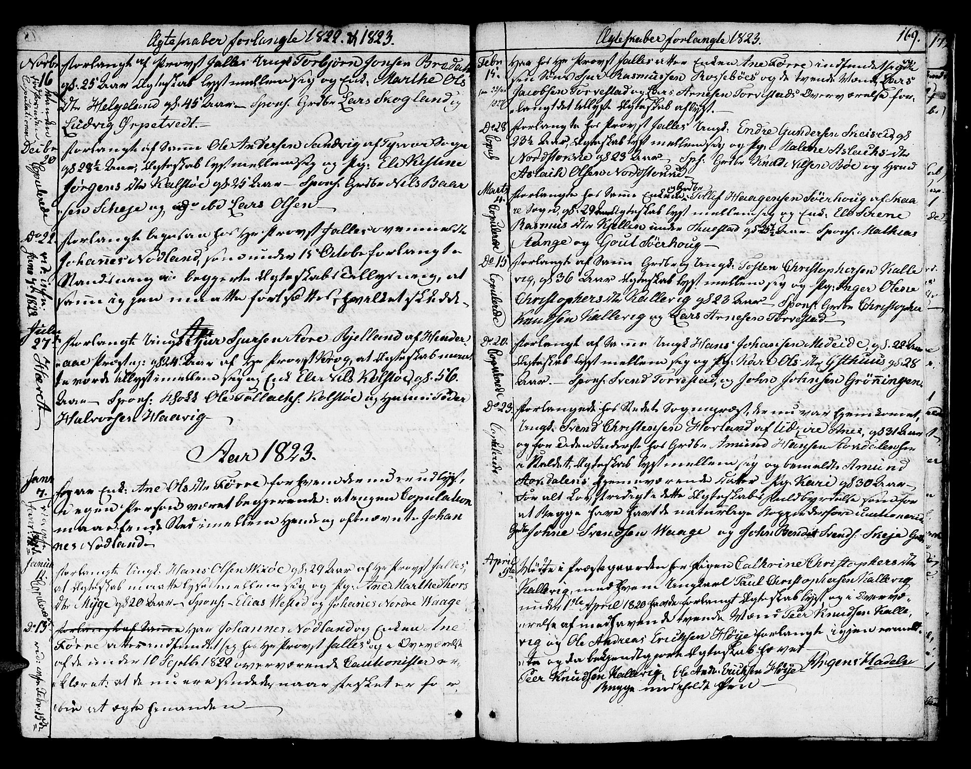 Avaldsnes sokneprestkontor, SAST/A -101851/H/Ha/Haa/L0003: Parish register (official) no. A 3, 1801-1817, p. 169