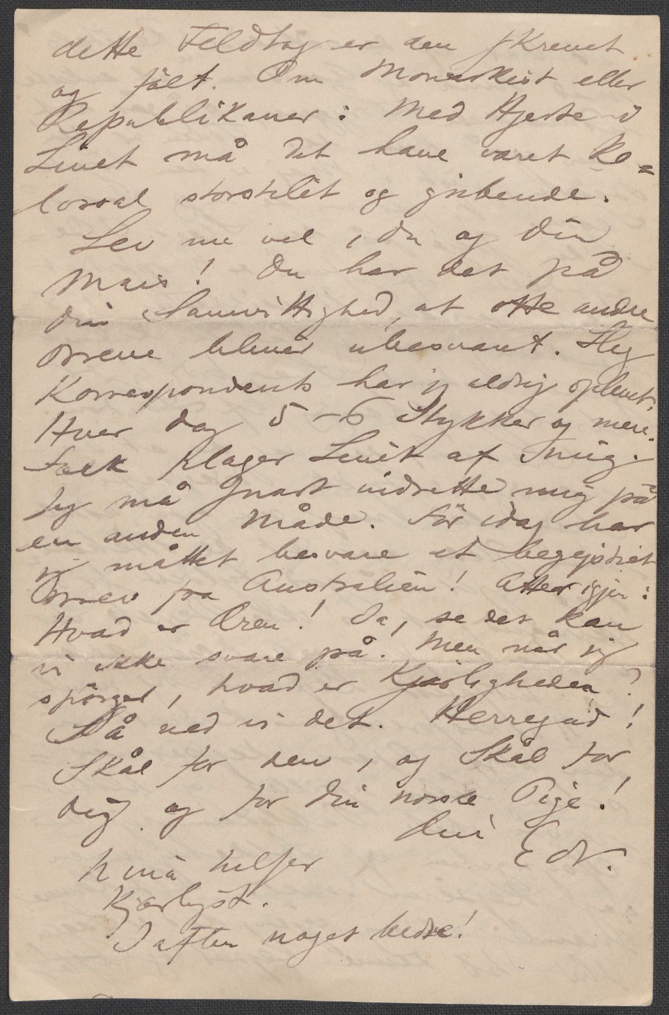 Beyer, Frants, AV/RA-PA-0132/F/L0001: Brev fra Edvard Grieg til Frantz Beyer og "En del optegnelser som kan tjene til kommentar til brevene" av Marie Beyer, 1872-1907, p. 267