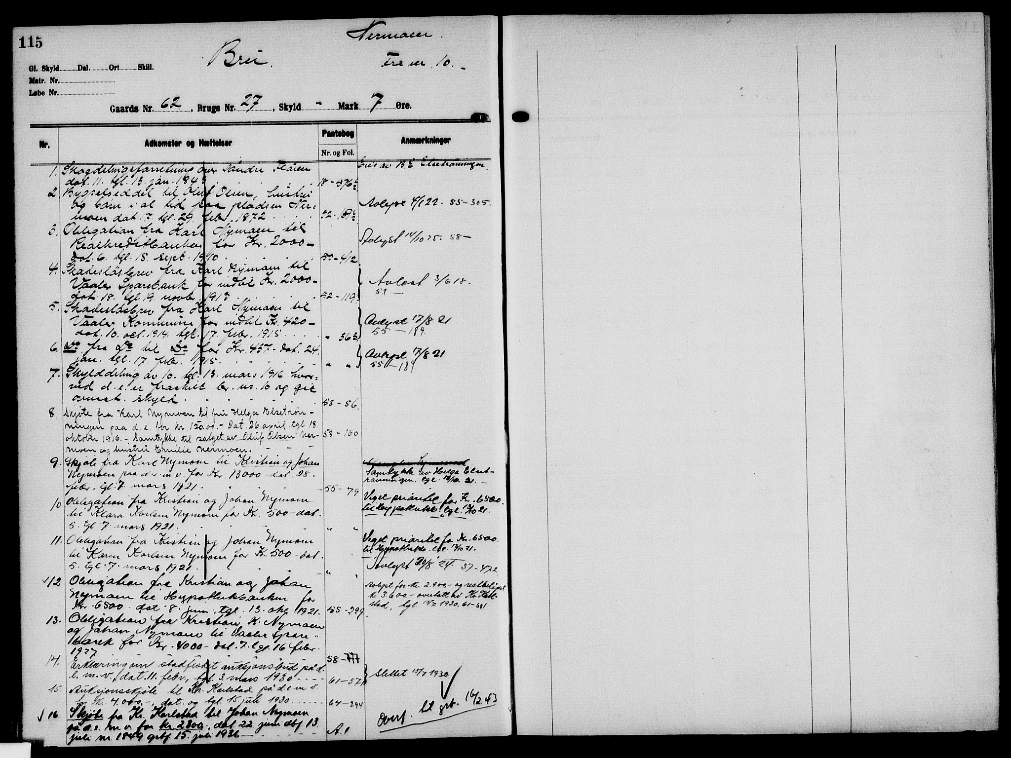 Solør tingrett, AV/SAH-TING-008/H/Ha/Hak/L0005: Mortgage register no. V, 1900-1935, p. 115