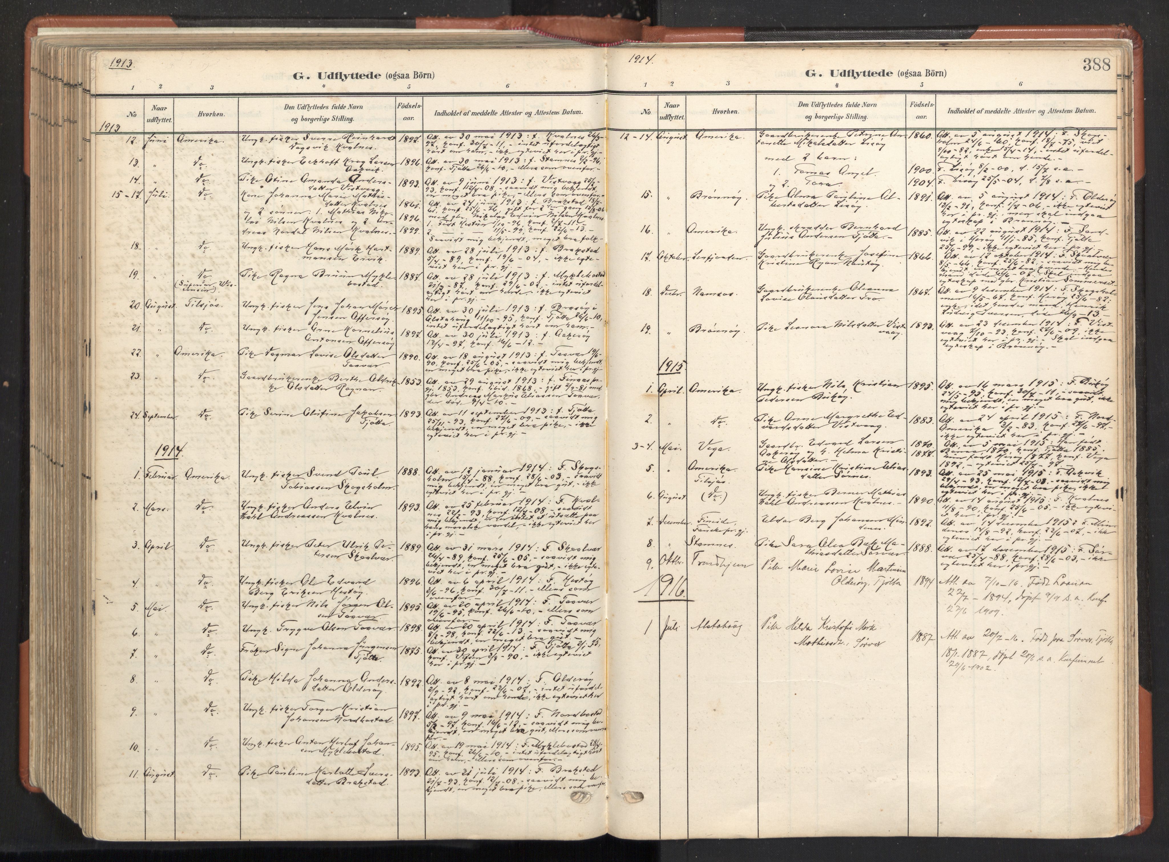 Ministerialprotokoller, klokkerbøker og fødselsregistre - Nordland, AV/SAT-A-1459/817/L0265: Parish register (official) no. 817A05, 1908-1944, p. 388