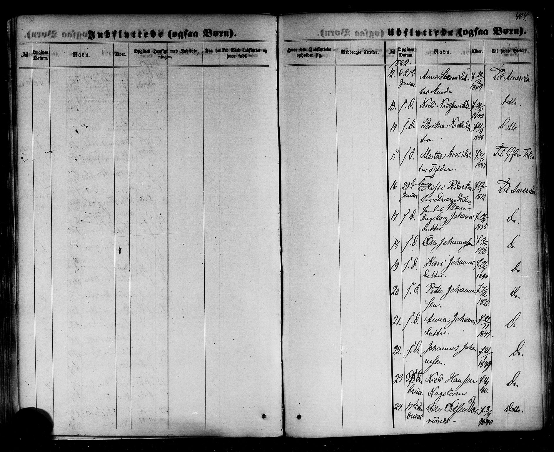 Sogndal sokneprestembete, AV/SAB-A-81301/H/Haa/Haaa/L0013: Parish register (official) no. A 13, 1859-1877, p. 404