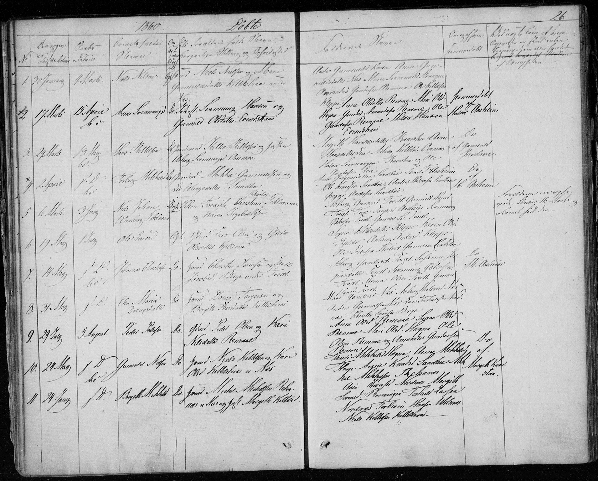 Lunde kirkebøker, SAKO/A-282/F/Fb/L0001: Parish register (official) no. II 1, 1845-1861, p. 26
