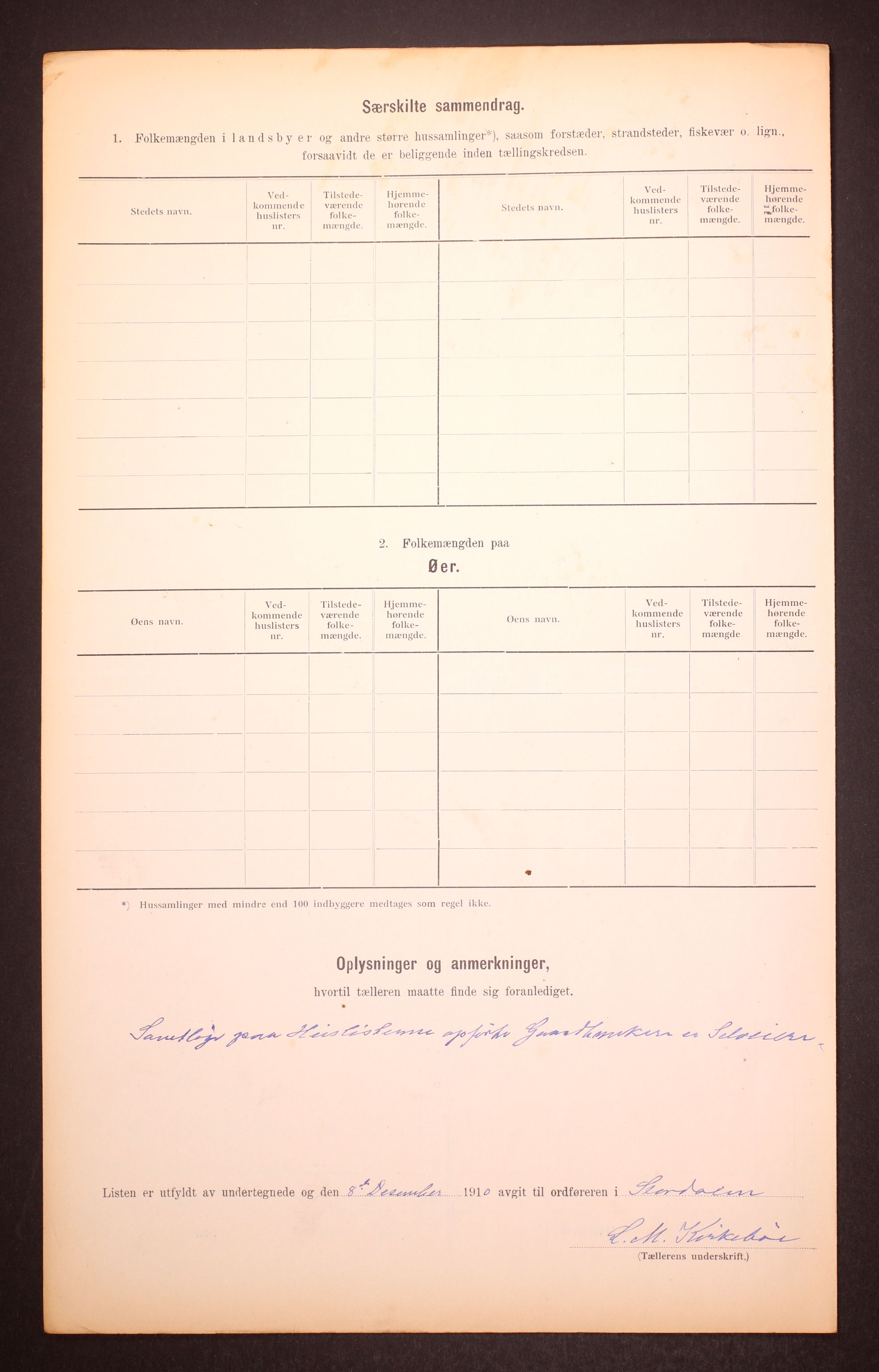 RA, 1910 census for Stordal, 1910, p. 15