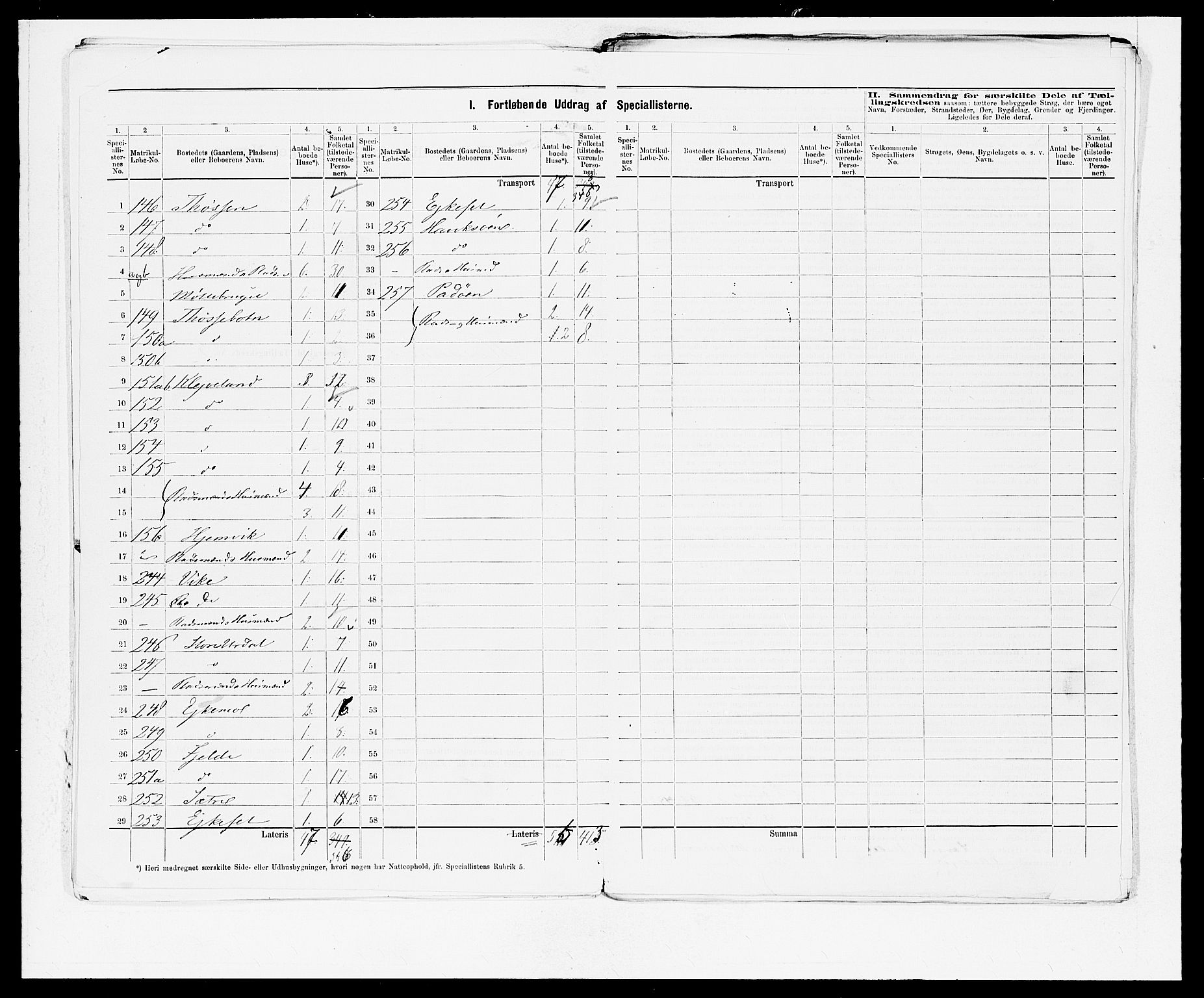 SAB, 1875 census for 1253P Hosanger, 1875, p. 11