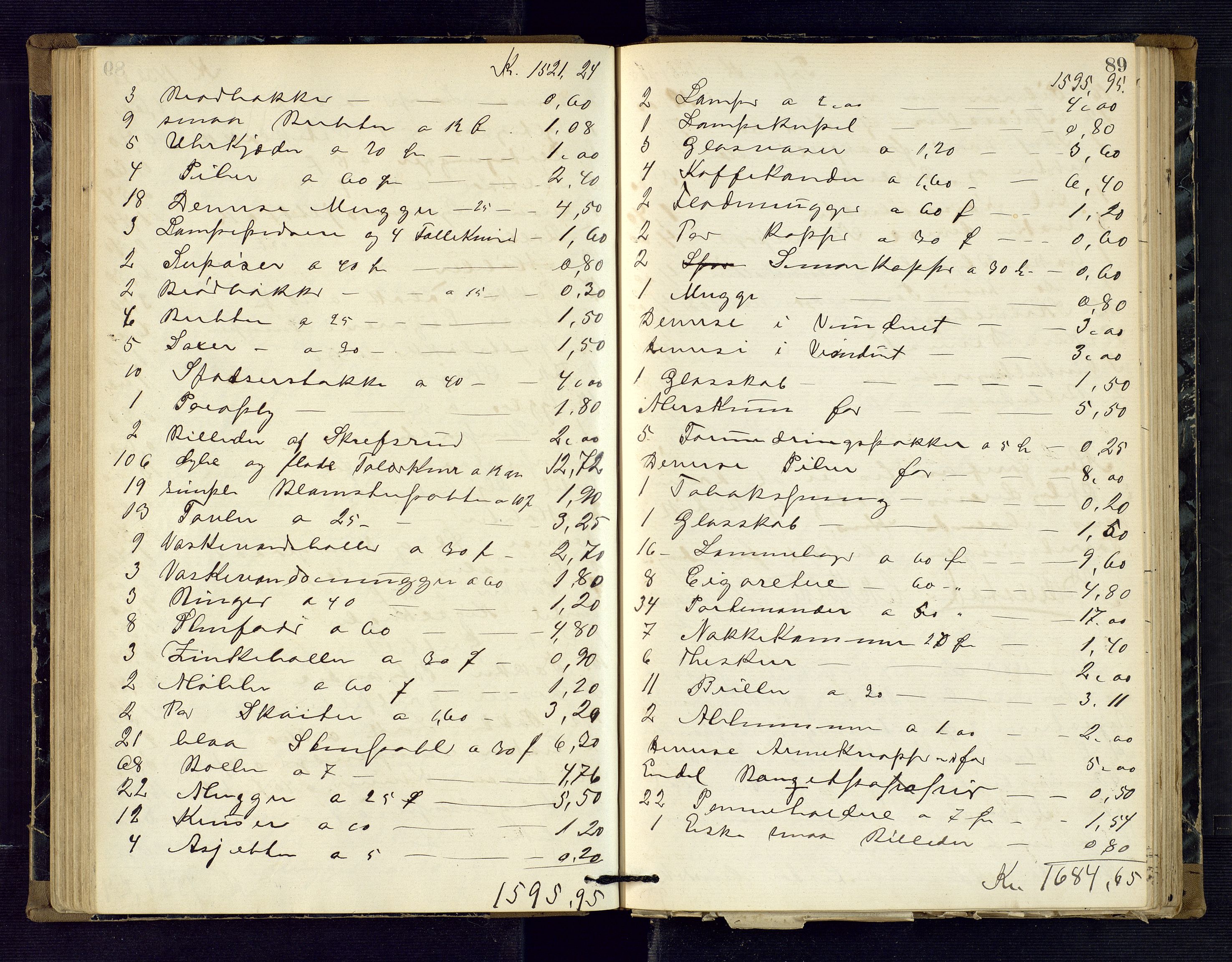 Risør byfogd, AV/SAK-1222-0005/H/Hc/L0004: Skifteprotokoll nr. 3B, 1882-1886, p. 89