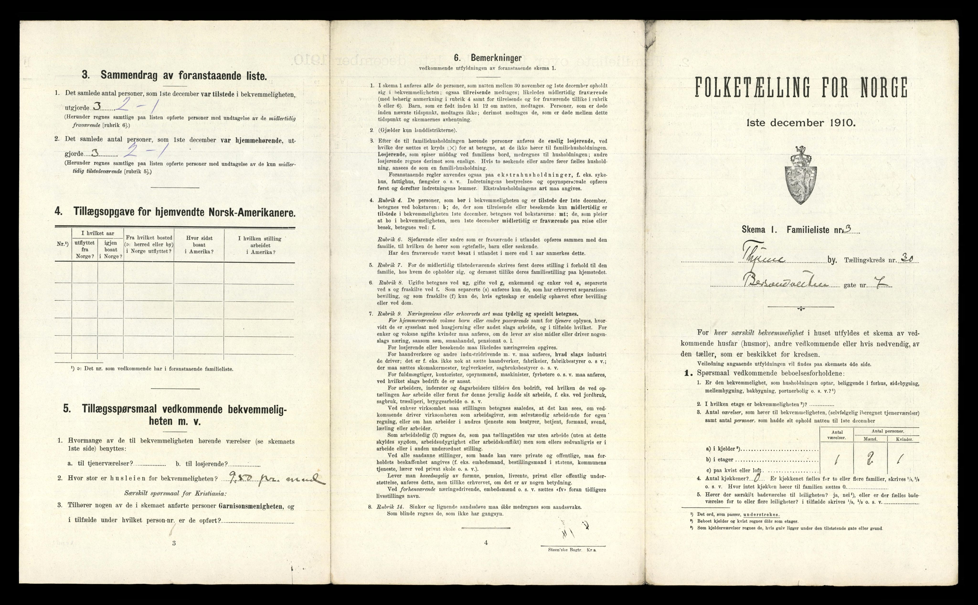 RA, 1910 census for Trondheim, 1910, p. 8523