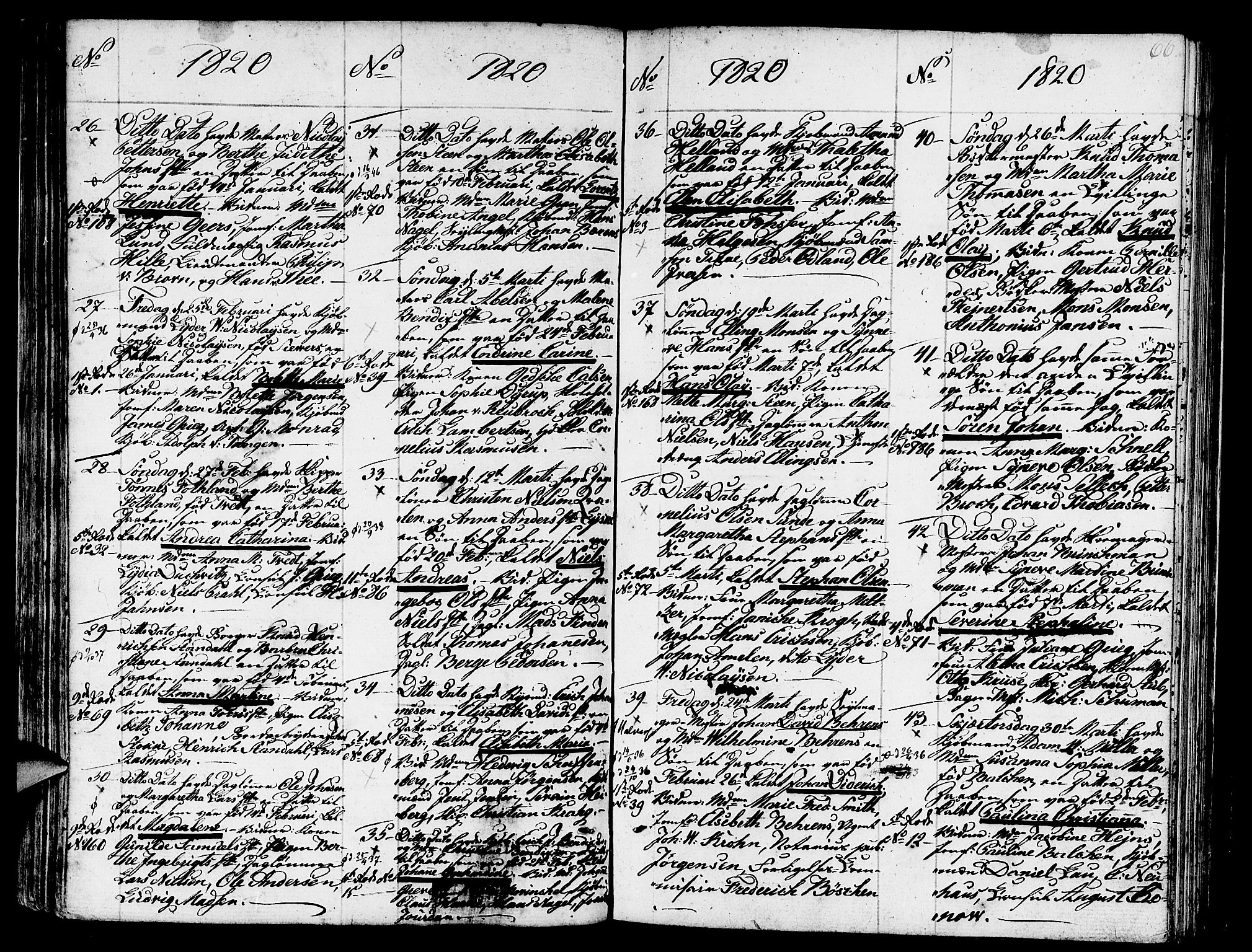 Nykirken Sokneprestembete, SAB/A-77101/H/Haa/L0006: Parish register (official) no. A 6, 1808-1820, p. 66
