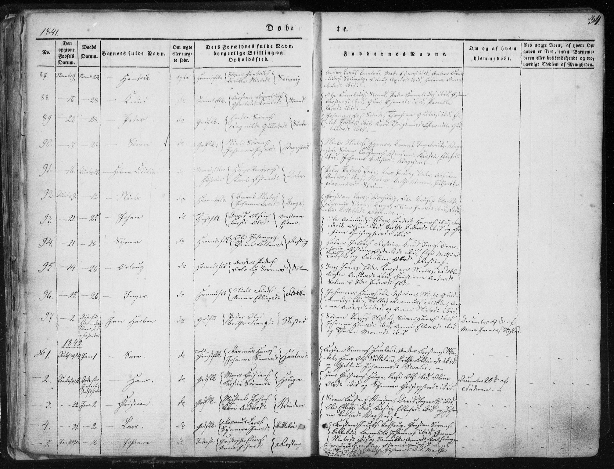 Fjaler sokneprestembete, AV/SAB-A-79801/H/Haa/Haaa/L0006: Parish register (official) no. A 6, 1835-1884, p. 34