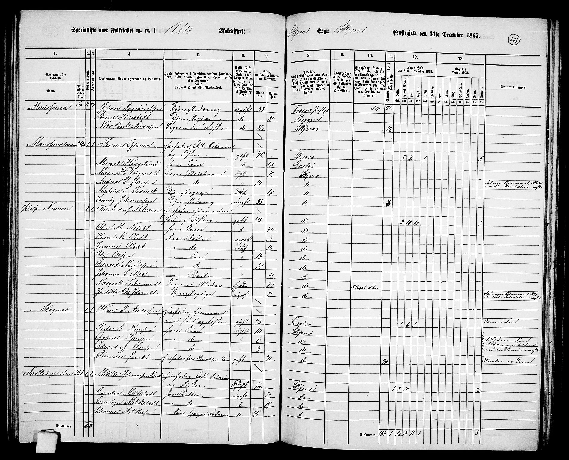 RA, 1865 census for Skjervøy, 1865, p. 82