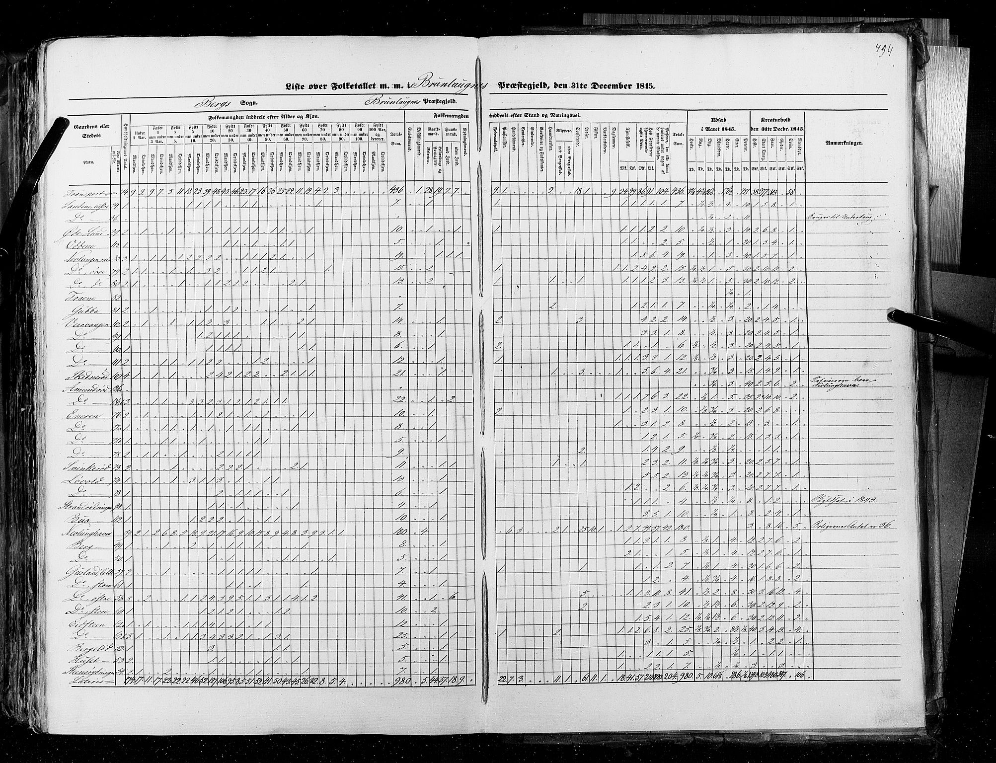 RA, Census 1845, vol. 4: Buskerud amt og Jarlsberg og Larvik amt, 1845, p. 494