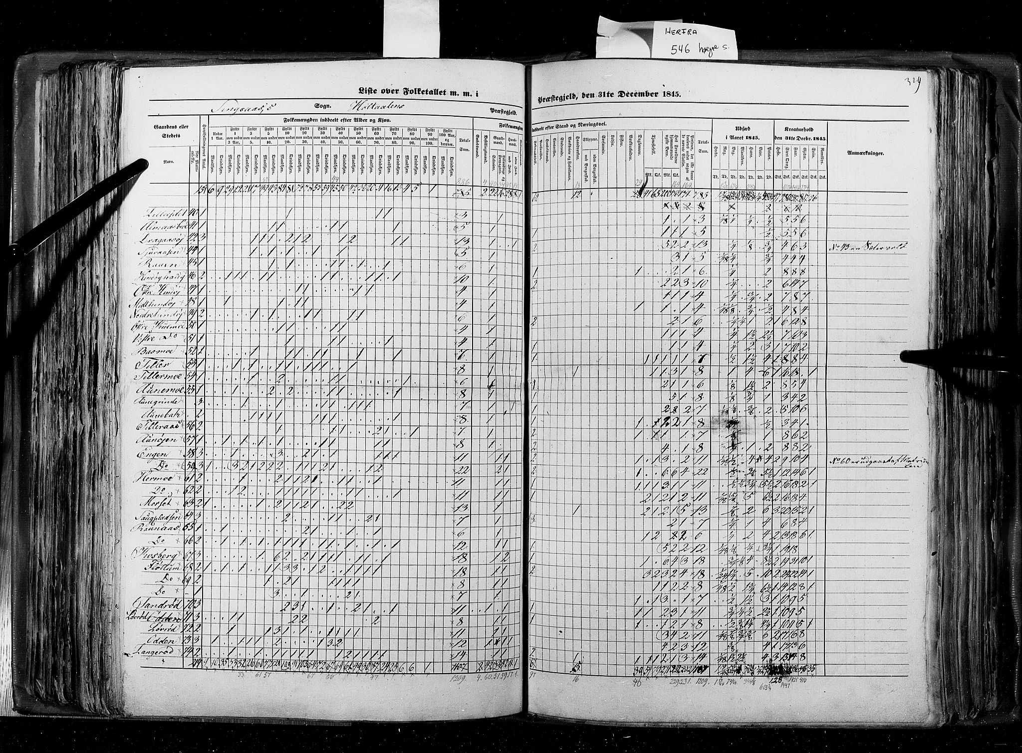 RA, Census 1845, vol. 8: Romsdal amt og Søndre Trondhjems amt, 1845, p. 329