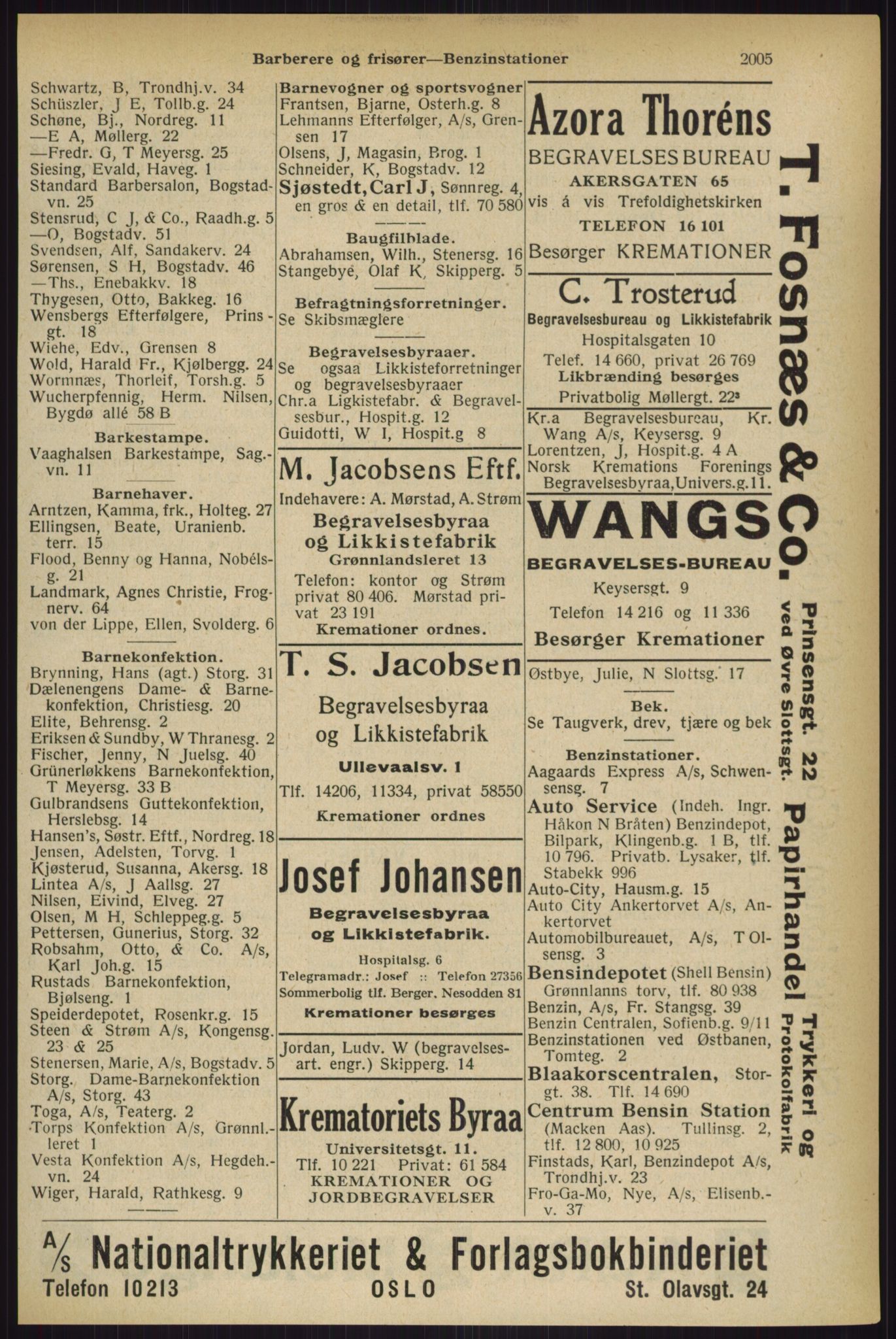 Kristiania/Oslo adressebok, PUBL/-, 1927, p. 2005