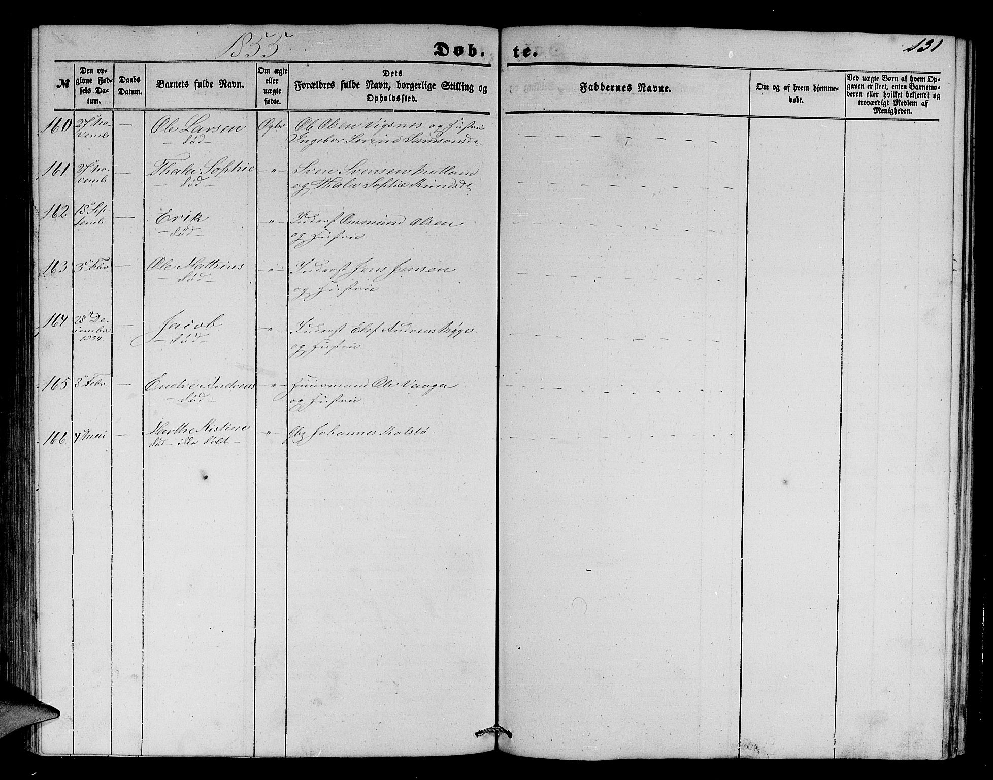 Avaldsnes sokneprestkontor, AV/SAST-A -101851/H/Ha/Hab/L0002: Parish register (copy) no. B 2, 1848-1856, p. 131