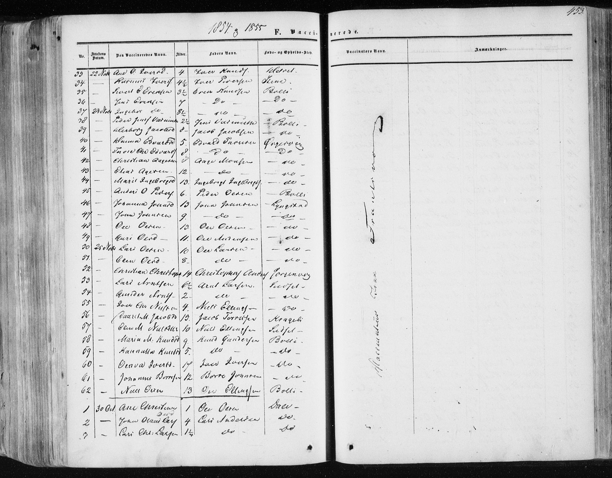 Ministerialprotokoller, klokkerbøker og fødselsregistre - Møre og Romsdal, SAT/A-1454/568/L0804: Parish register (official) no. 568A11, 1854-1868, p. 453